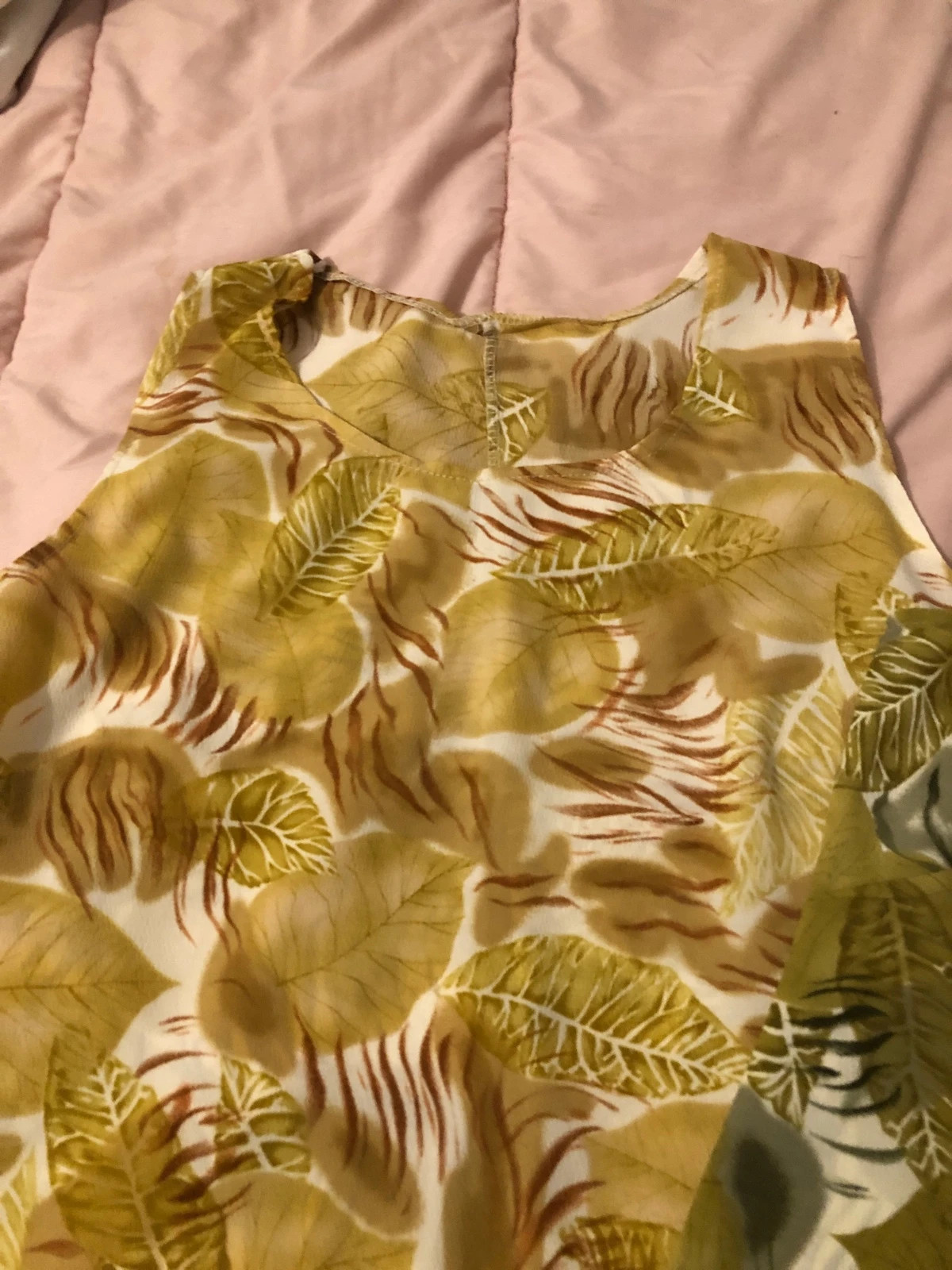 Lot de 2 Débardeurs / Tops Sans Manches Imprimé Feuillage Tropical – Taille S – taille S / 36 / 8 2