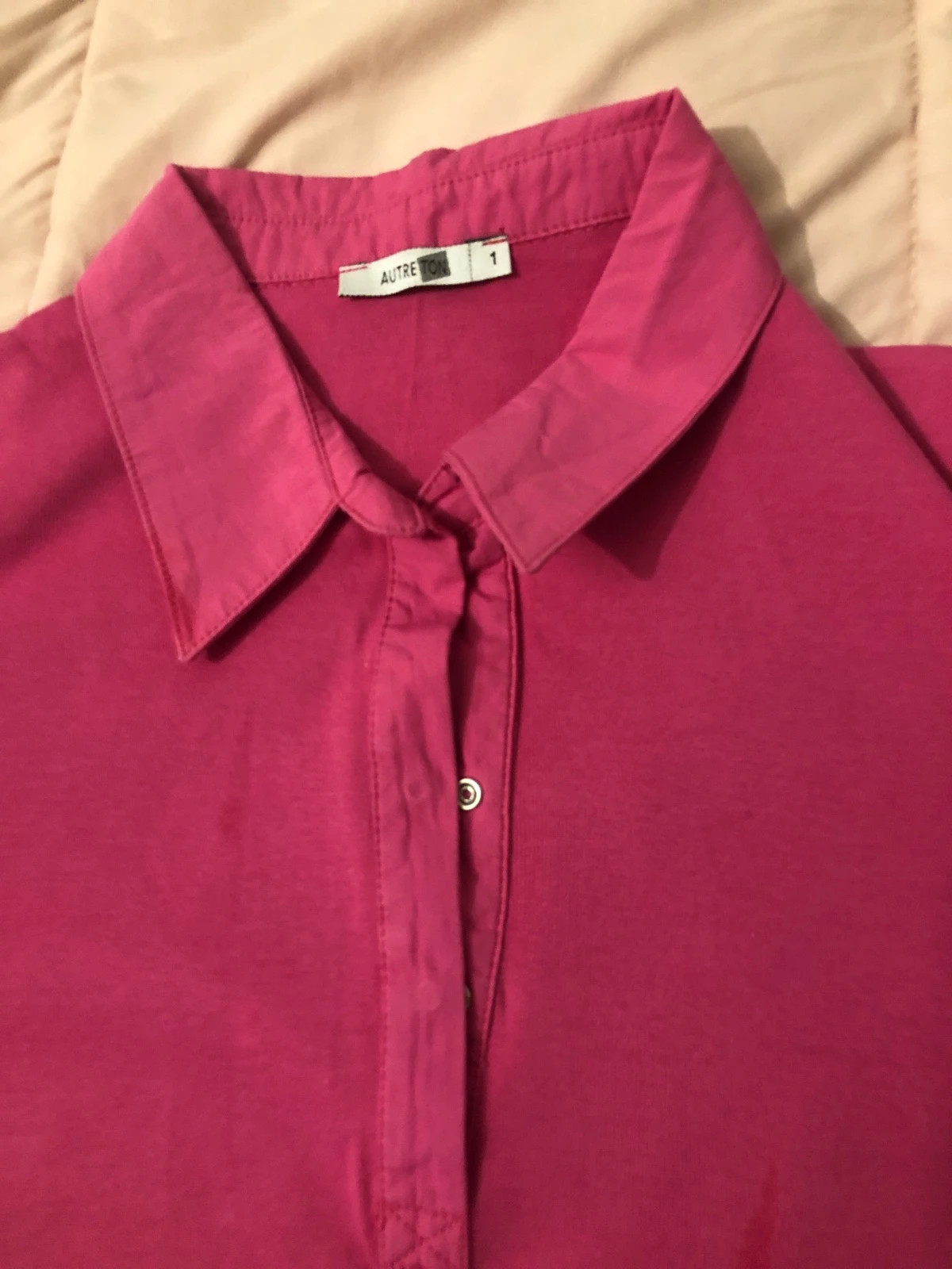 Polo Manches Longues Rose Fuchsia – Taille 1 (S / 36) – Autre Ton – taille S / 36 / 8 2