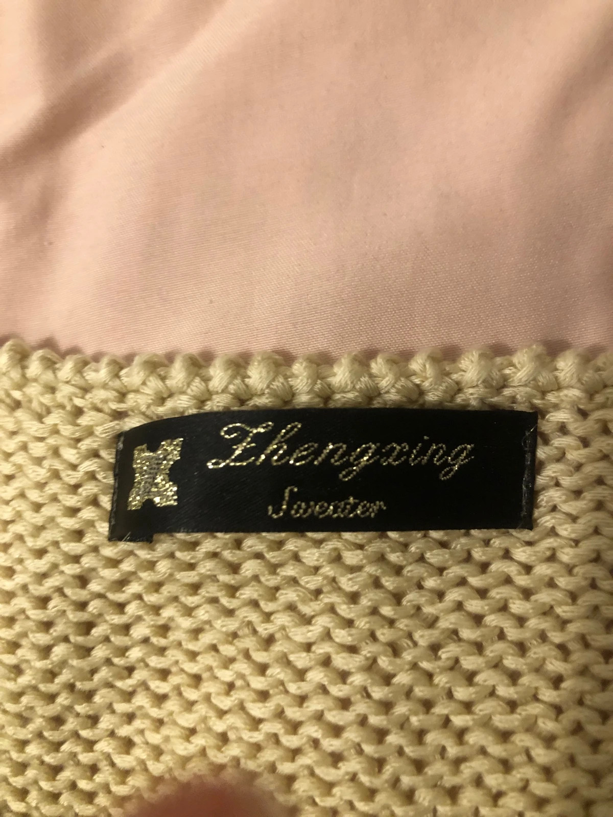 Débardeur / Pull Sans Manches en Maille Torsadée Beige – Taille S – ZhengXing – taille S / 36 / 8 3