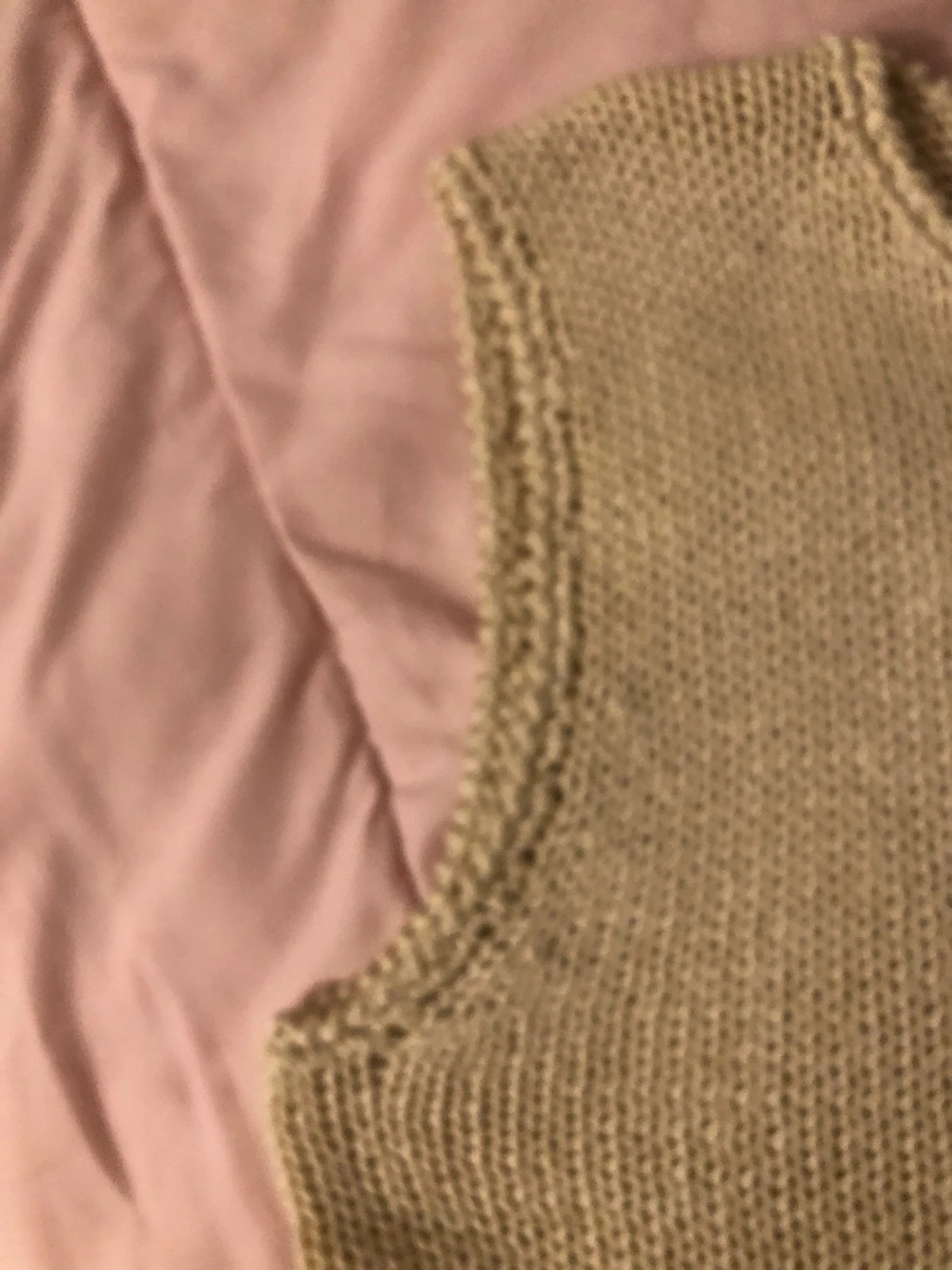 Débardeur / Pull Sans Manches en Maille Torsadée Beige – Taille S – ZhengXing – taille S / 36 / 8 5