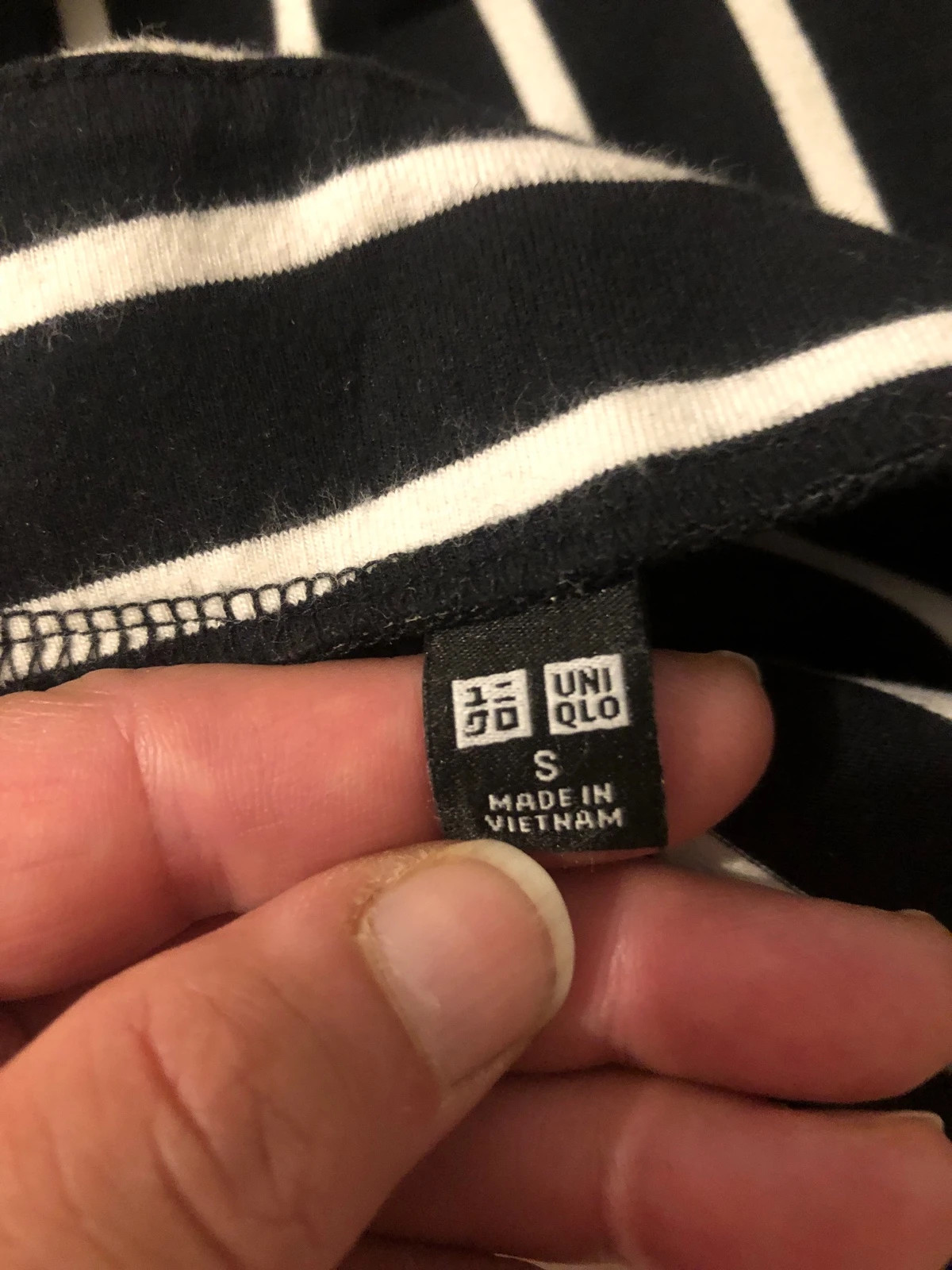 Jupe Crayon Uniqlo Rayée Noir & Blanc – Taille S – Uniqlo – taille S / 36 / 8 4