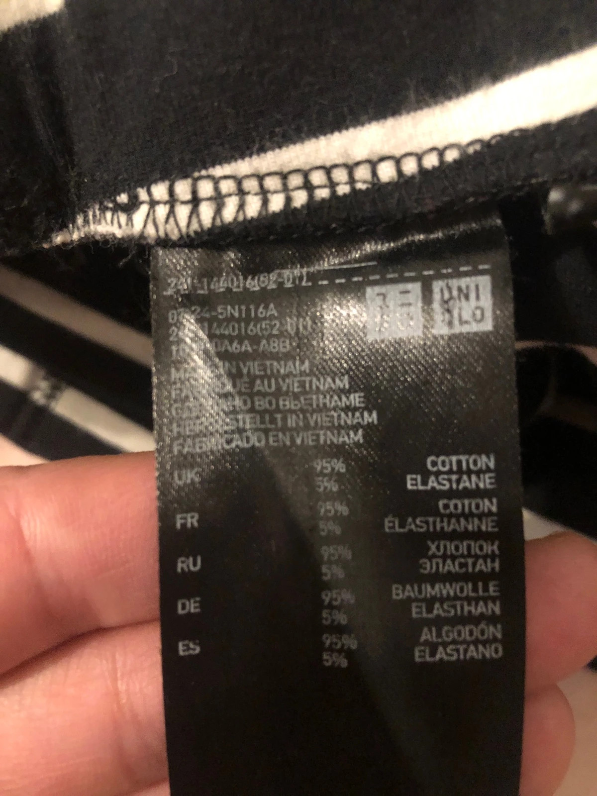 Jupe Crayon Uniqlo Rayée Noir & Blanc – Taille S – Uniqlo – taille S / 36 / 8 3