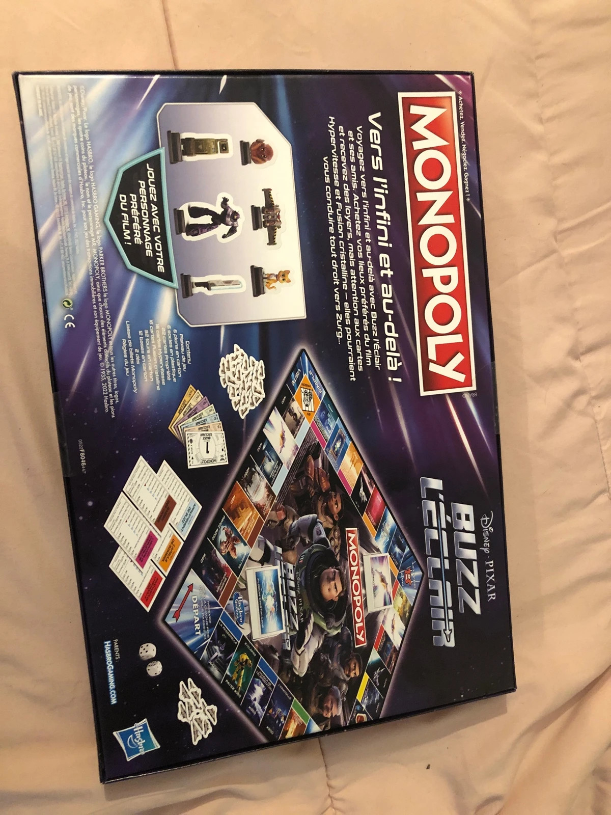 Jeu de société Monopoly Buzz l'Éclair / Lightyear Disney Pixar - NEUF – Hasbro 2