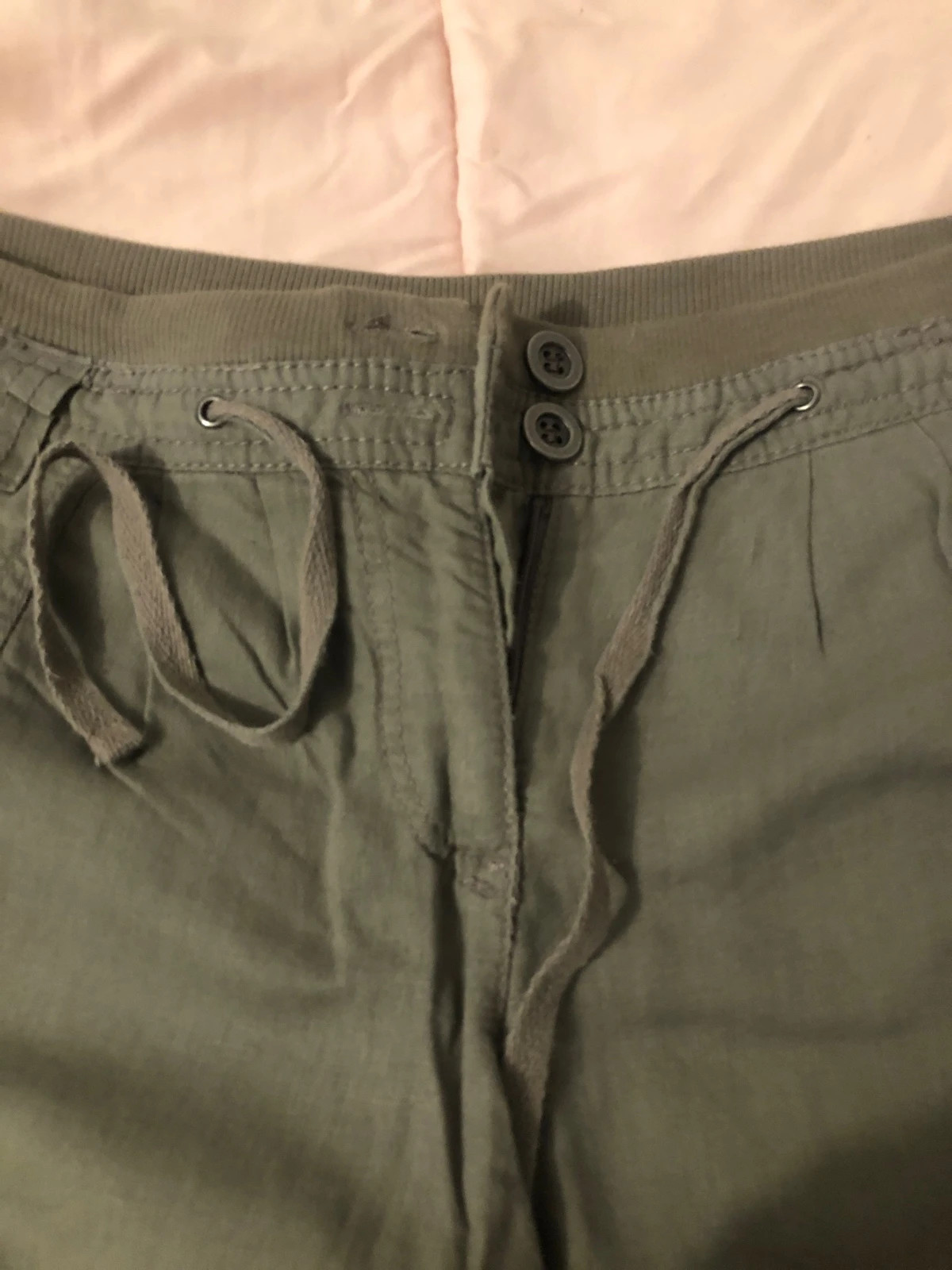 Pantacourt Femme Vert Olive Style Cargo/Décontracté – Yessica – taille M / 38 / 10 2