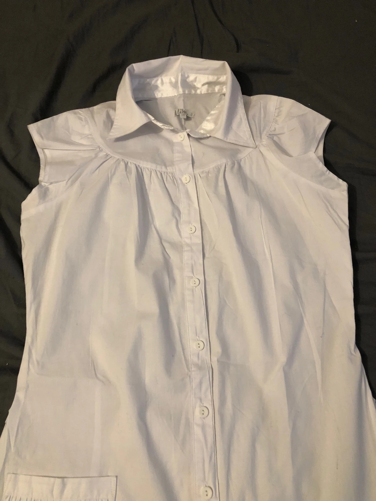 Robe chemise blanche sans manches, taille 38, très bon état – Mim – taille M / 38 / 10 4