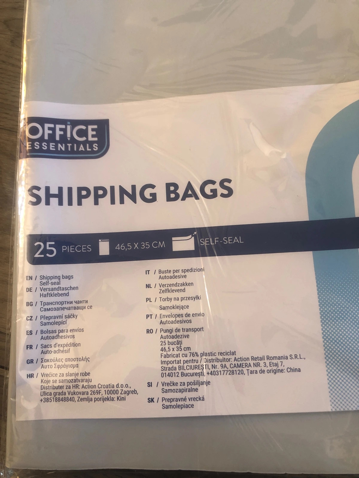 Lot de 25 sachets d’expédition grands formats 46,5x35 cm - Office Essentials – OFFICE 2