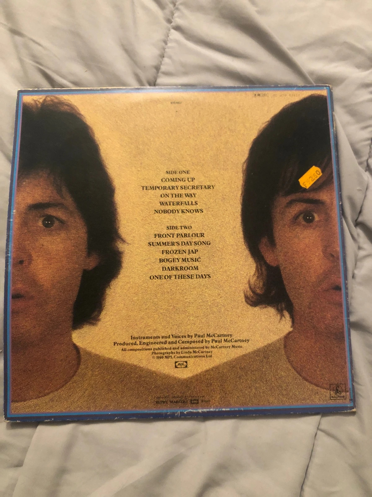Vinyle Paul McCartney – McCartney II (Album Original 1980) LP 33 Tours 4