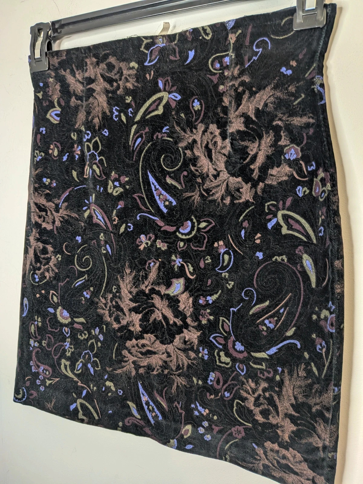 Jupe Vintage Velours – inconnue – taille M / 38 / 10 2