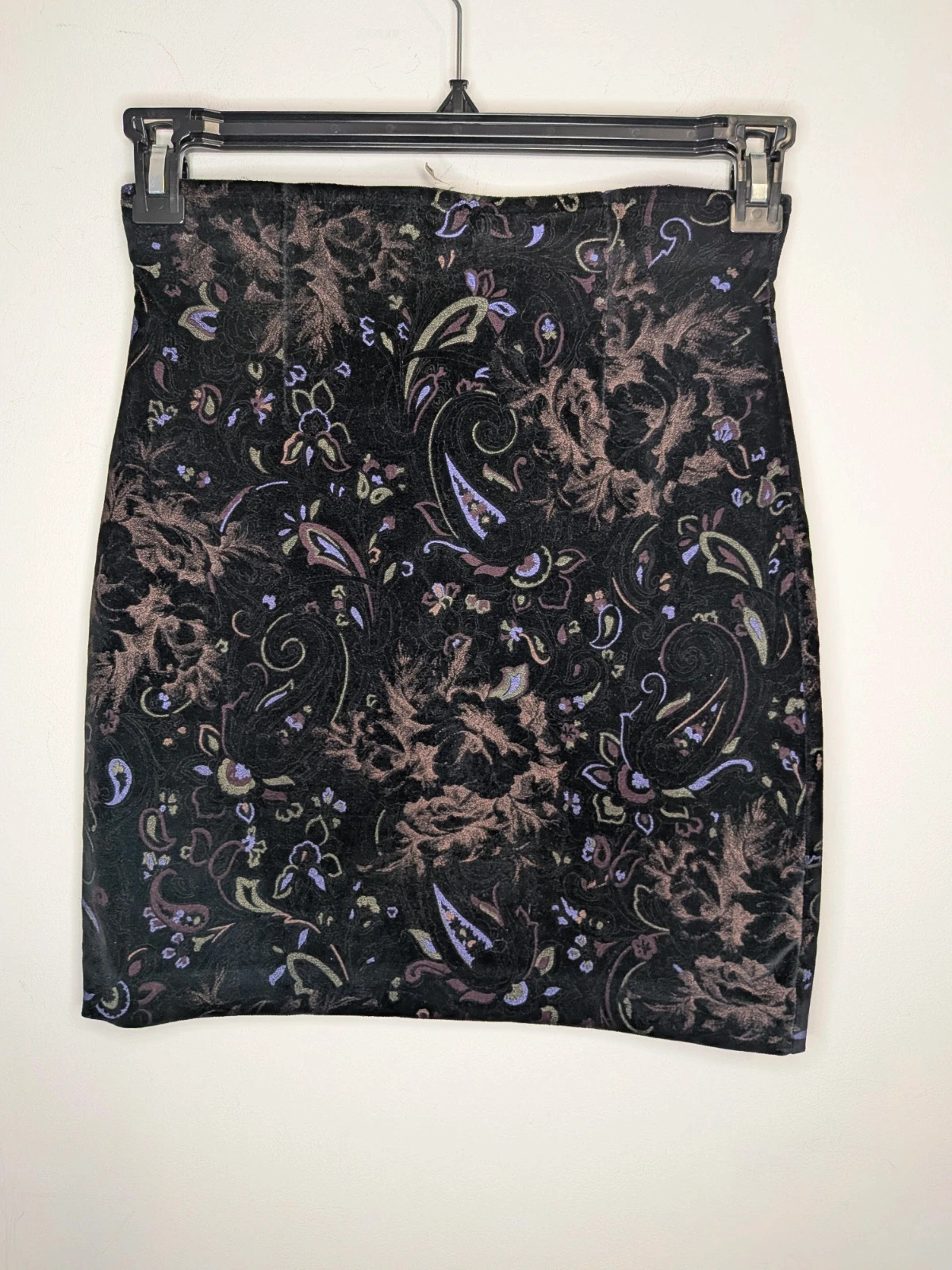 Jupe Vintage Velours – inconnue – taille M / 38 / 10 3