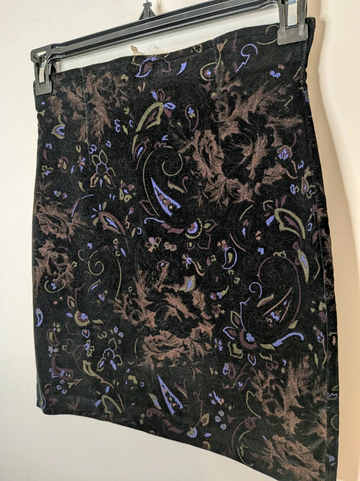 Jupe Vintage Velours – inconnue – taille M / 38 / 10 4