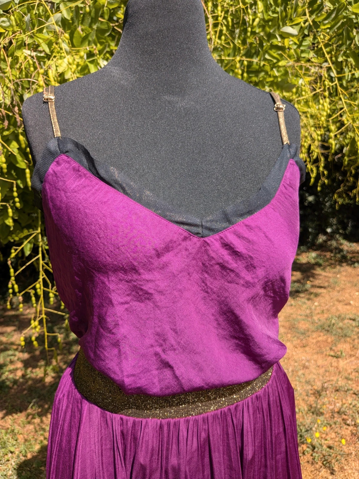 Ensemble Purple Skirt et Camisole assorti – Beliza – taille M / 38 / 10 2