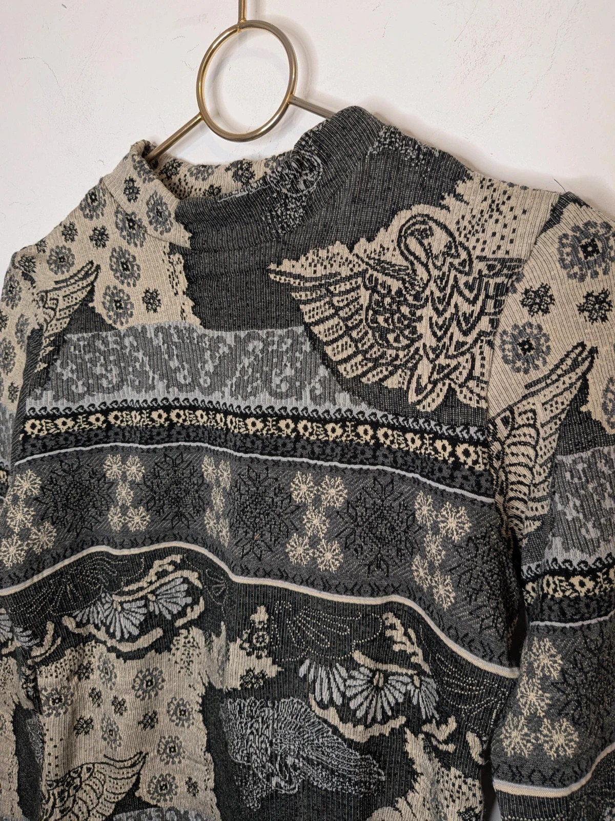 Pull à motifs – J.J. Garella – taille M / 38 / 10 2