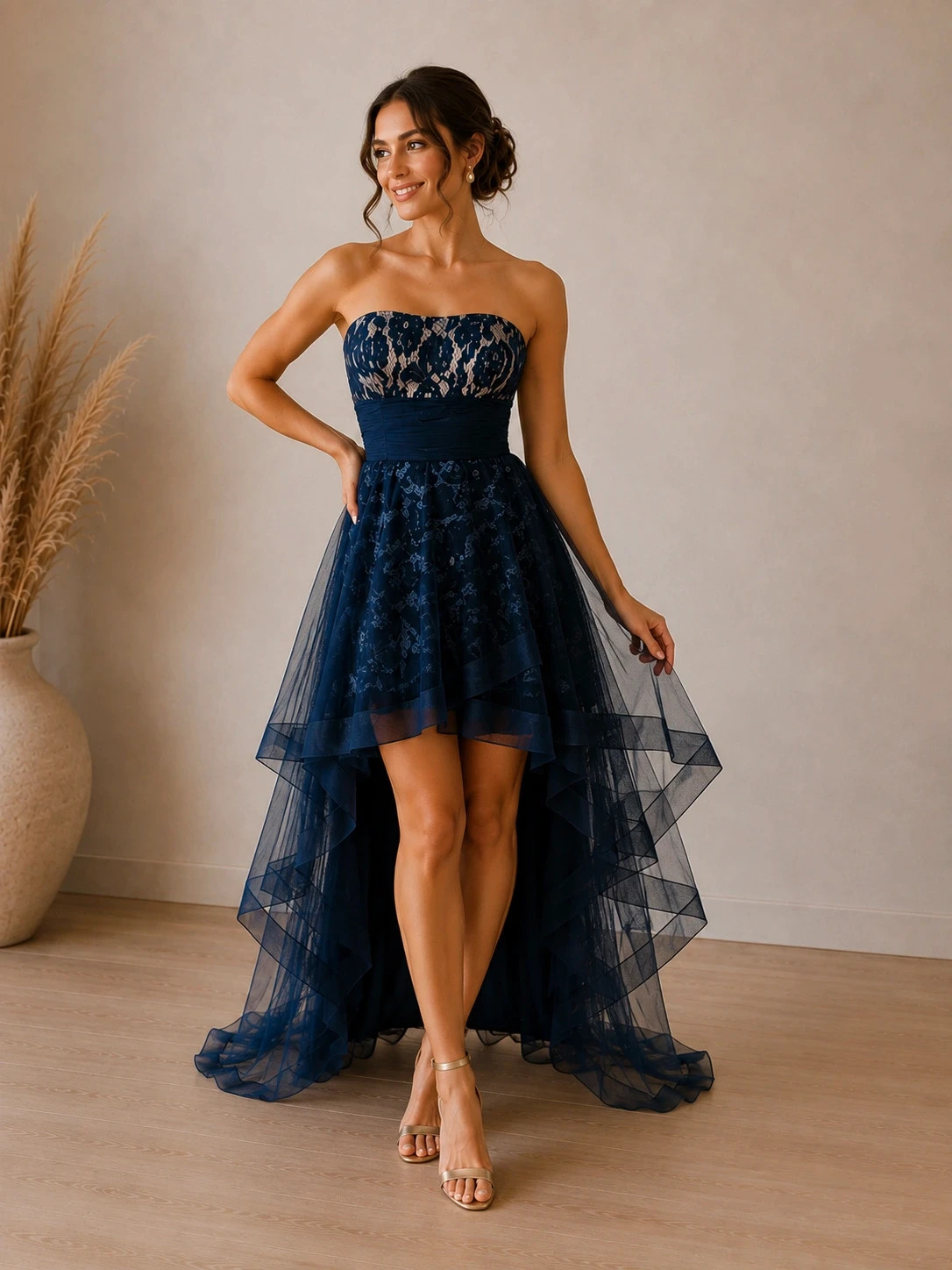 Robe de mariée/Cocktail – Sylfany – taille S / 36 / 8 2