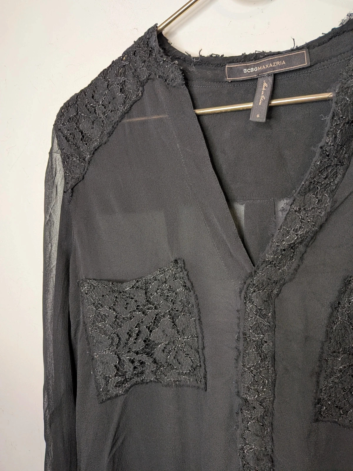 Chemise dentelles – BCBG – taille S / 36 / 8 3