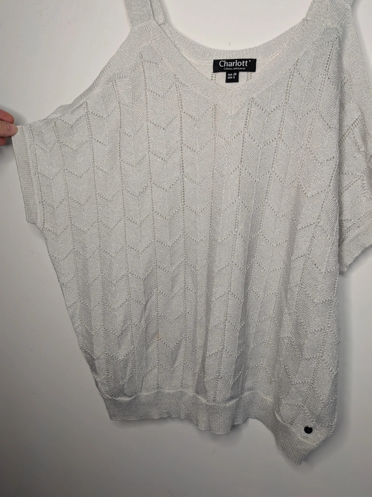 Débardeur brillant – Charlott' – taille S / 36 / 8 2