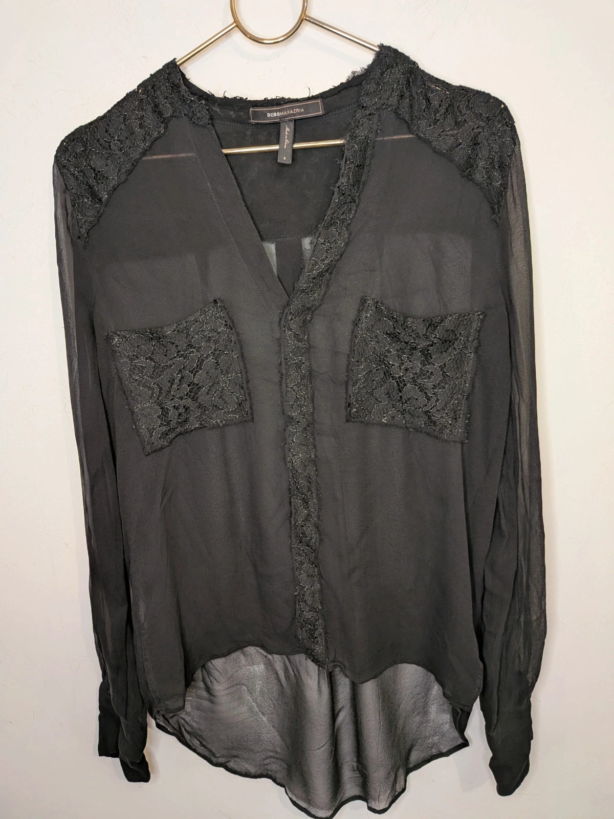 Chemise dentelles – BCBG – taille S / 36 / 8