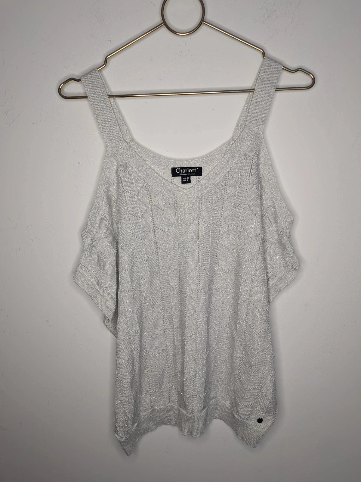 Débardeur brillant – Charlott' – taille S / 36 / 8