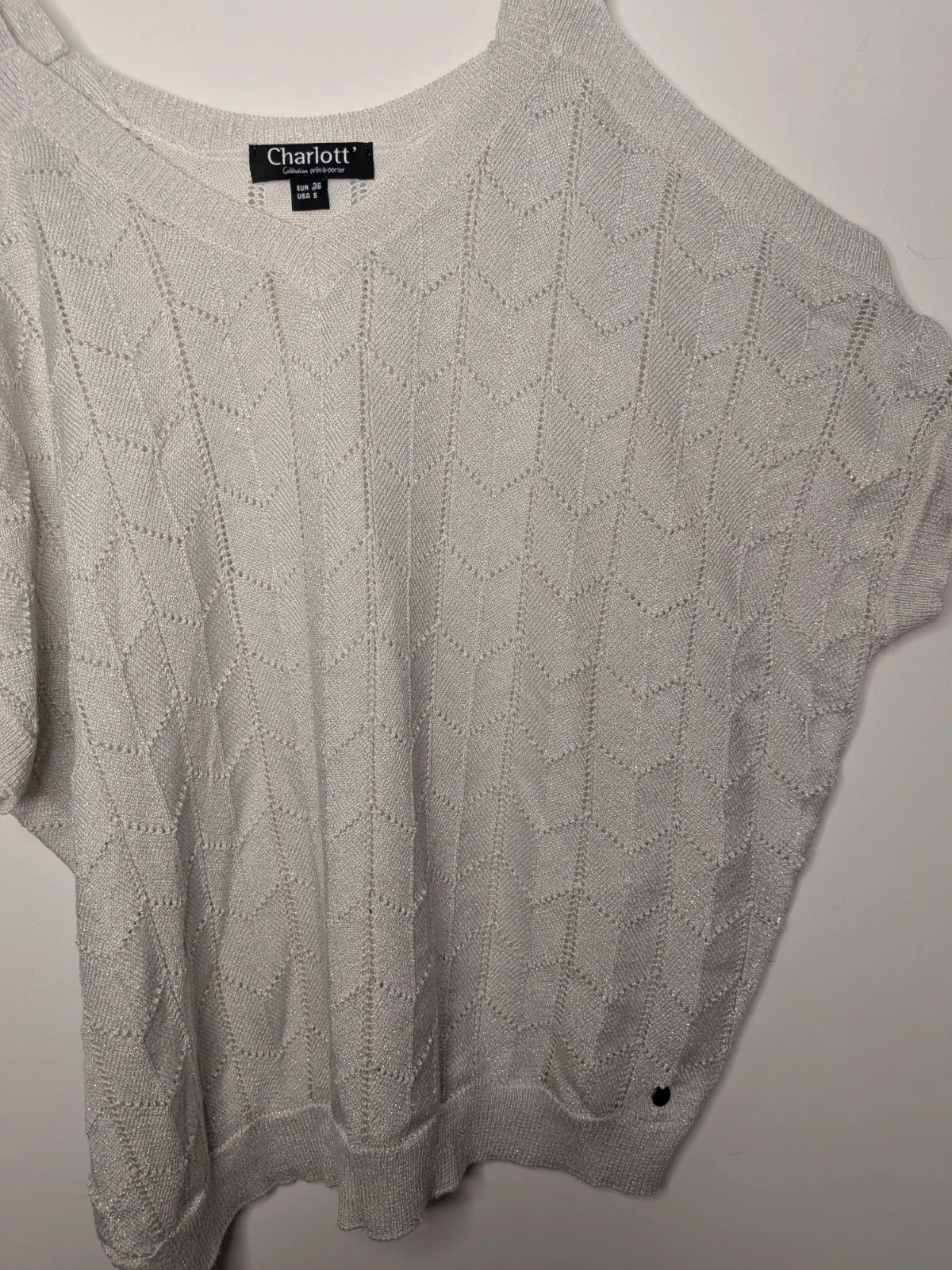 Débardeur brillant – Charlott' – taille S / 36 / 8 3