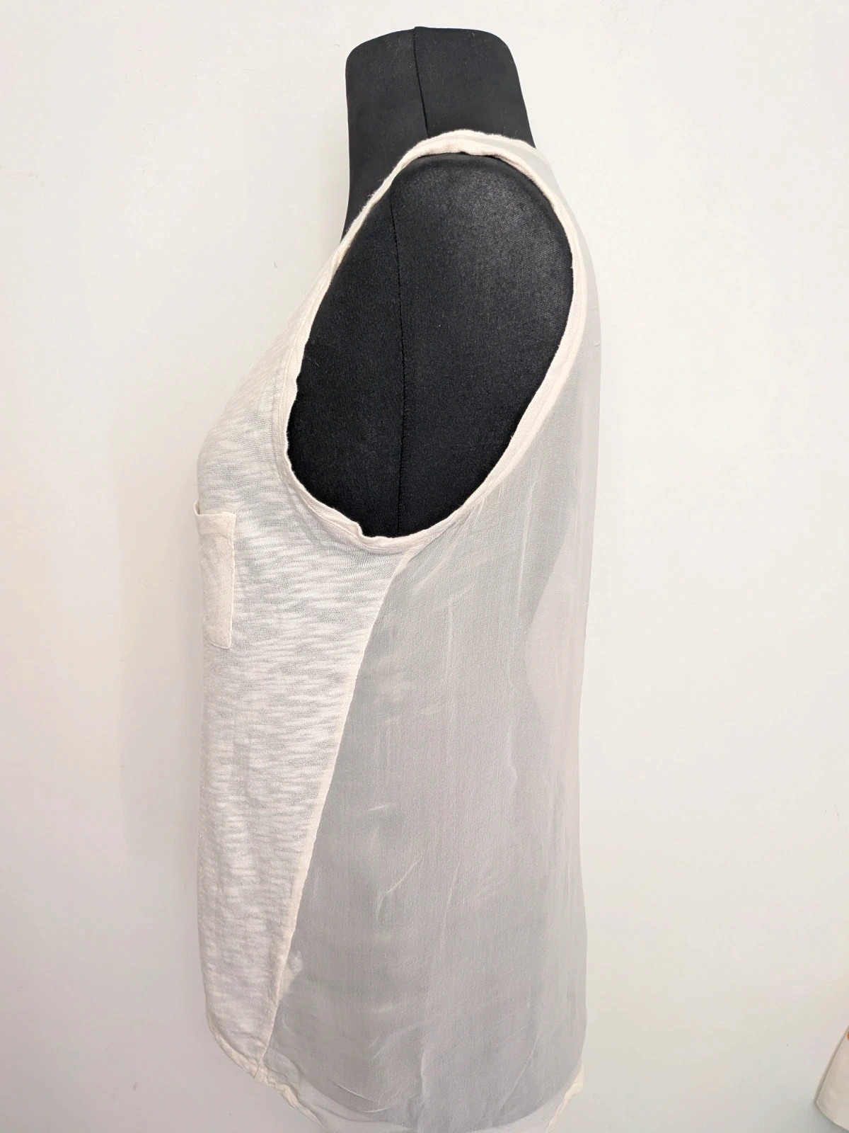 Débardeur Bi-matières, transparent – American Vintage – taille S / 36 / 8 5