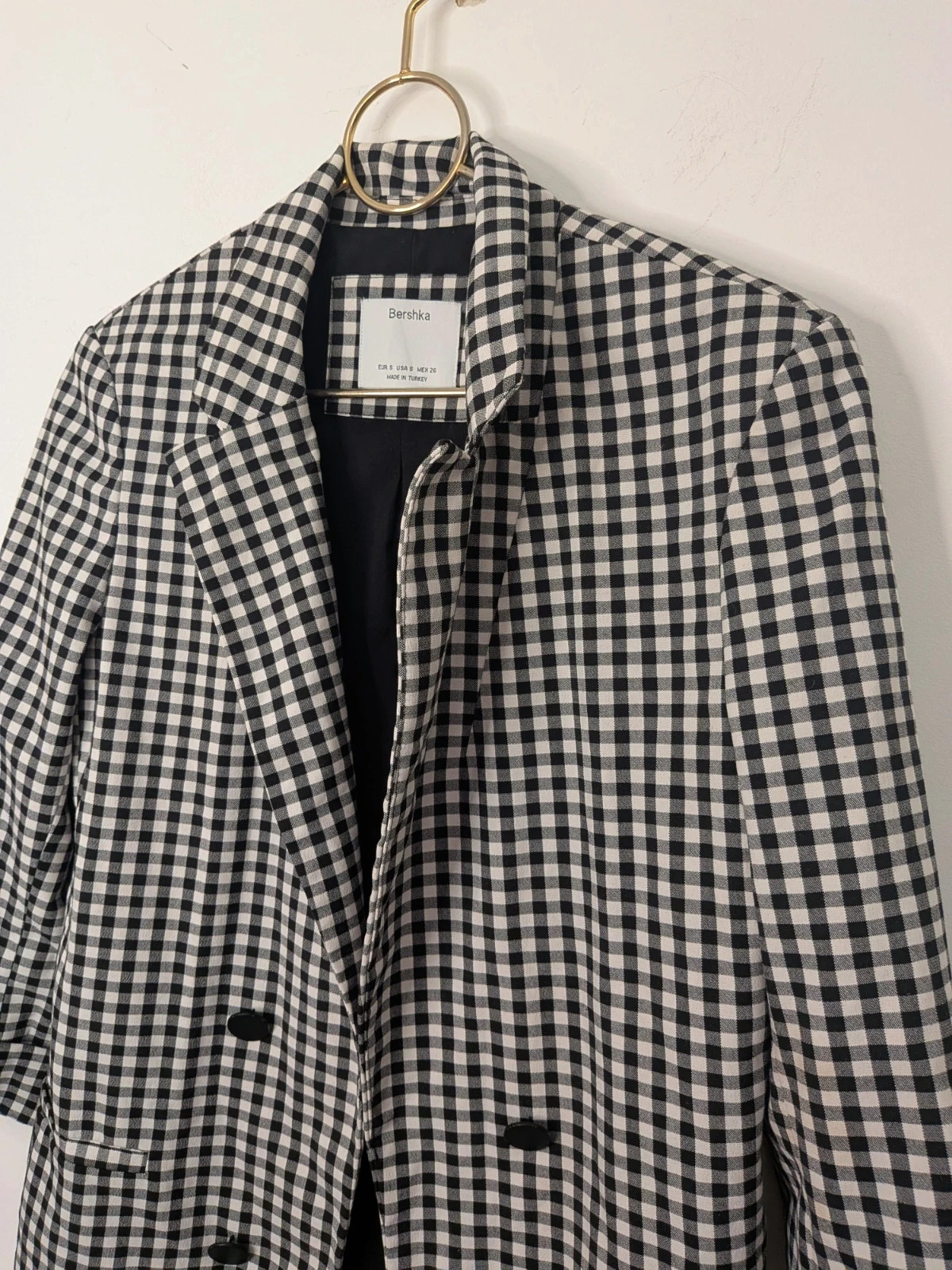 Blazer vichy – Bershka – taille S / 36 / 8 2