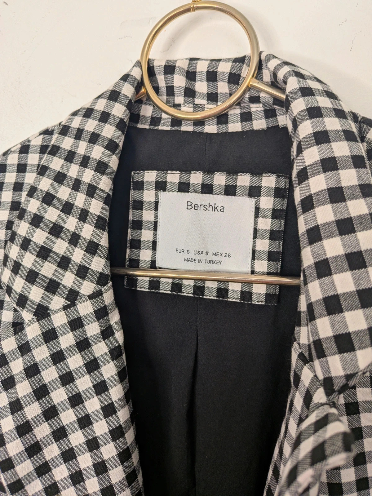 Blazer vichy – Bershka – taille S / 36 / 8 4