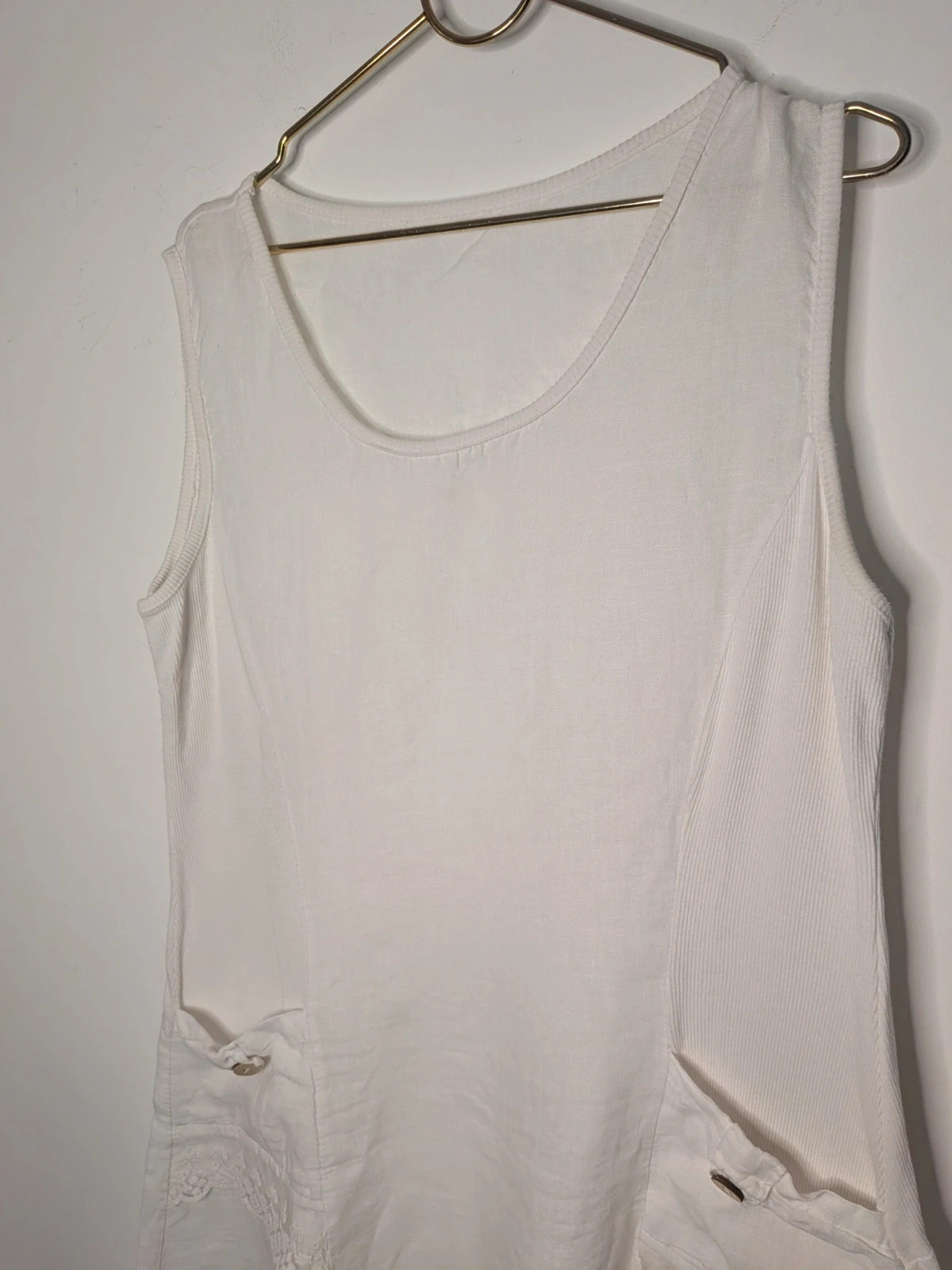 Robe en lin – inconnue – taille L / 40 / 12 2