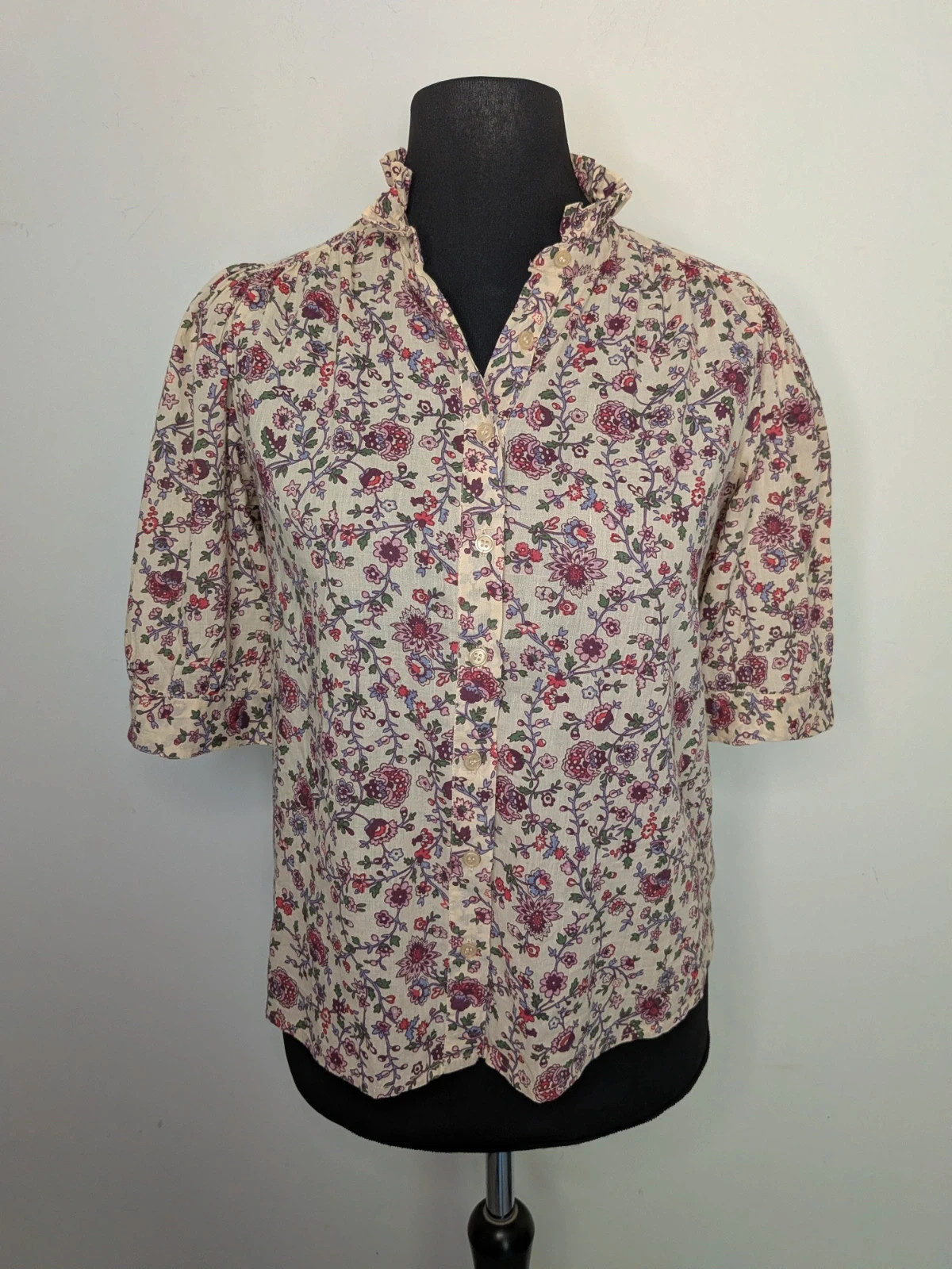 Chemisier en coton – Petite Mendigote – taille S / 36 / 8