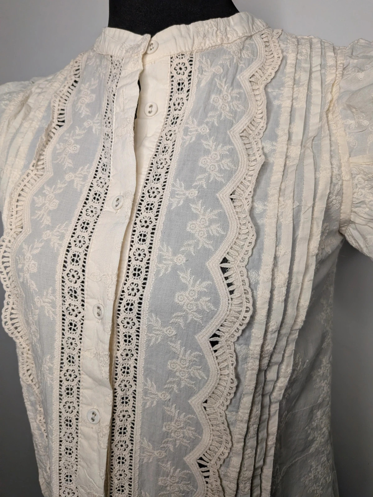 Blouse en coton – In April 1986 – taille M / 38 / 10 2