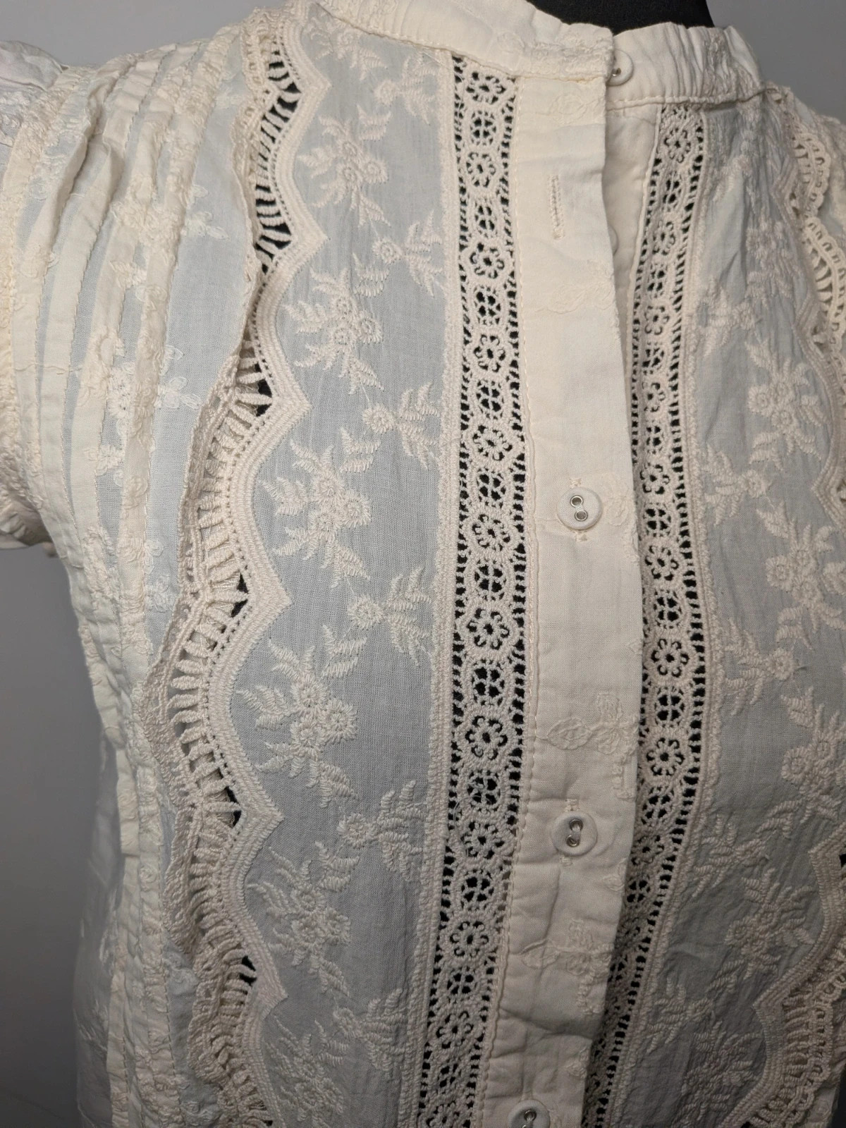 Blouse en coton – In April 1986 – taille M / 38 / 10 4