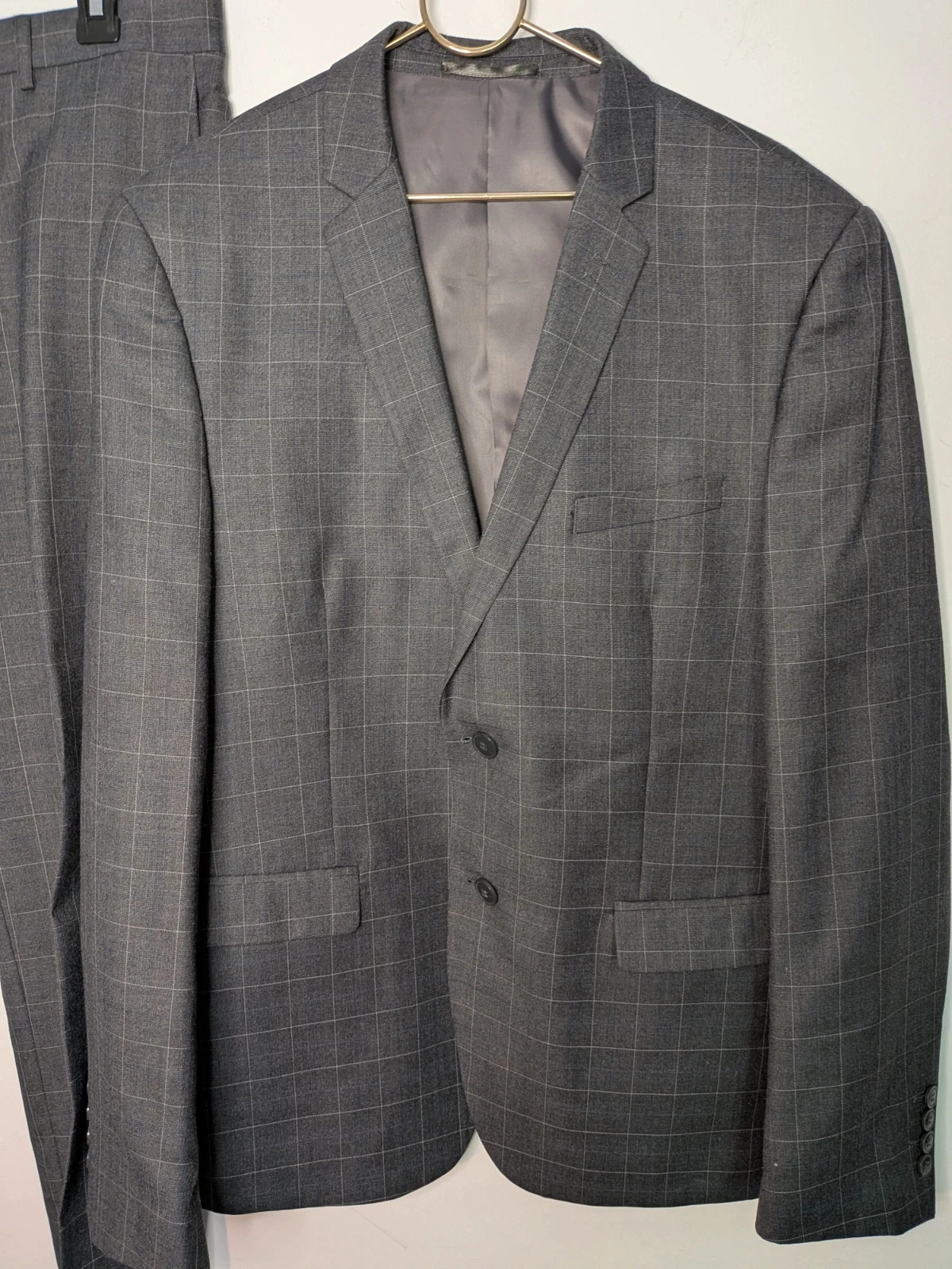 Costume à carreaux – Erik Kold – taille 54 2