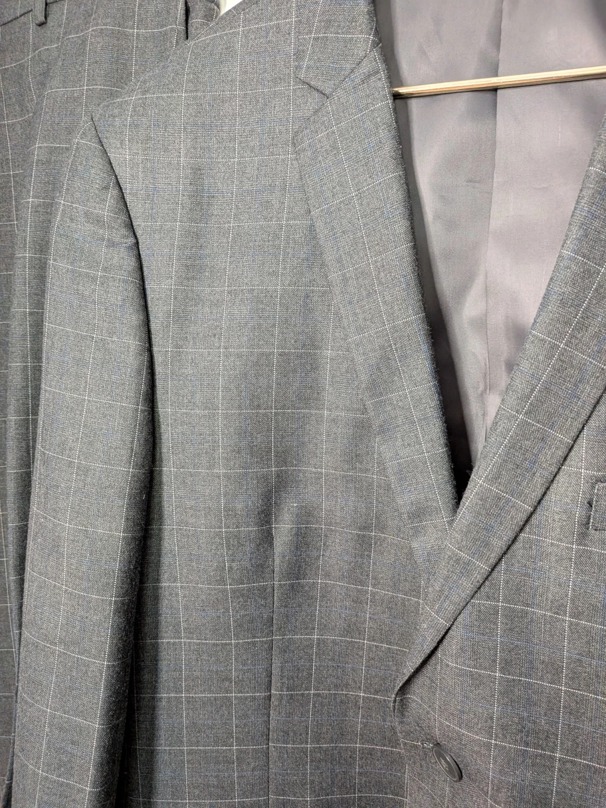 Costume à carreaux – Erik Kold – taille 54 4