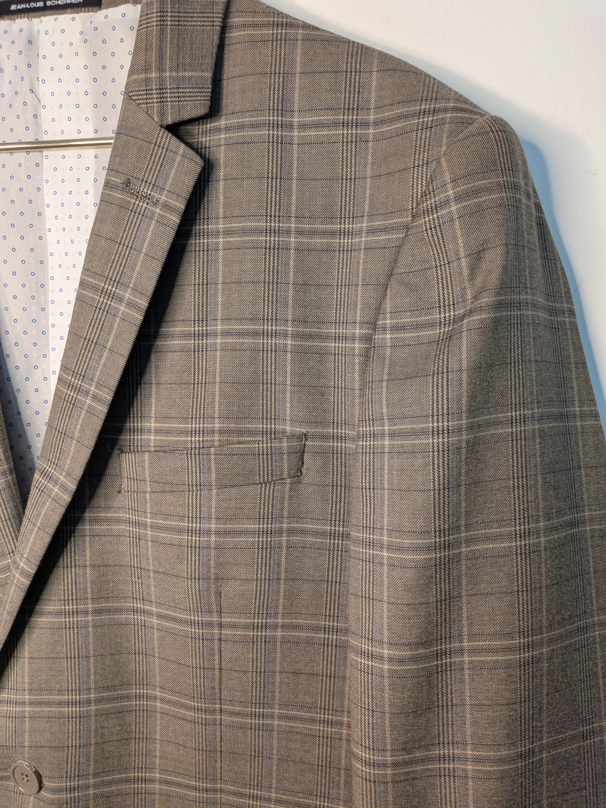 Costume à carreaux – Jean-Louis Scherrer – taille 54 3