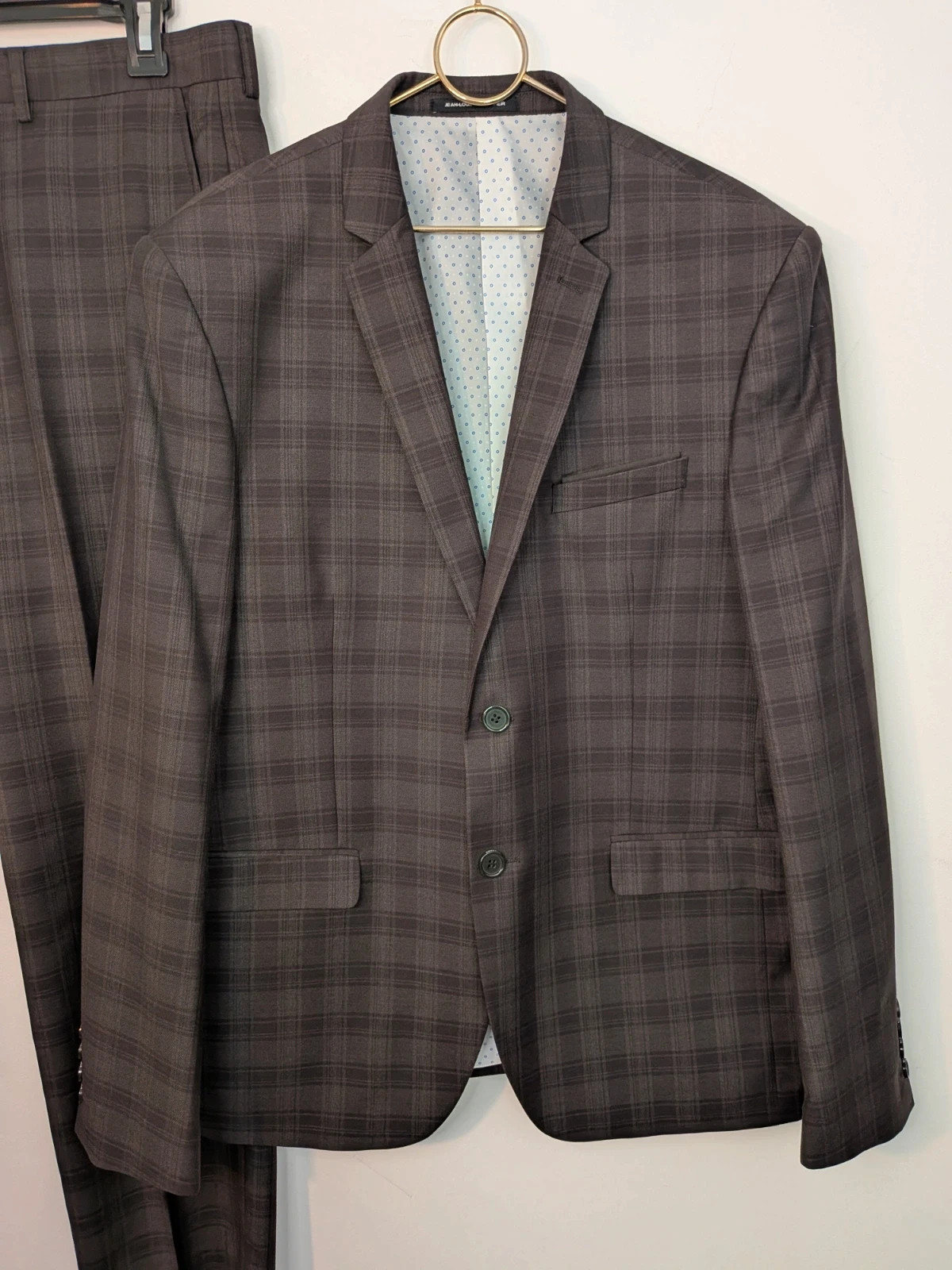Costume à carreaux – Jean-Louis Scherrer – taille 54 2