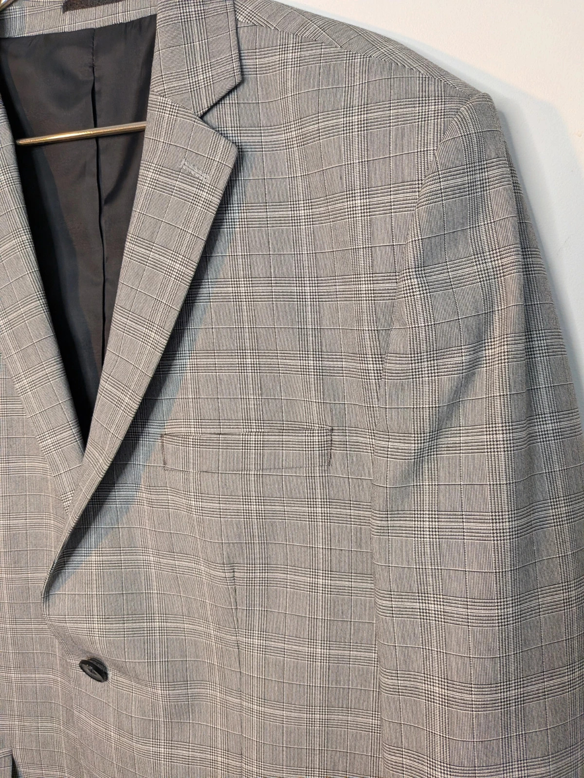 Costume à carreaux gris – Oscar – taille 54 3