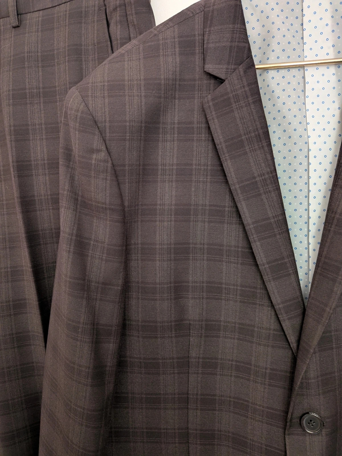 Costume à carreaux – Jean-Louis Scherrer – taille 54 5