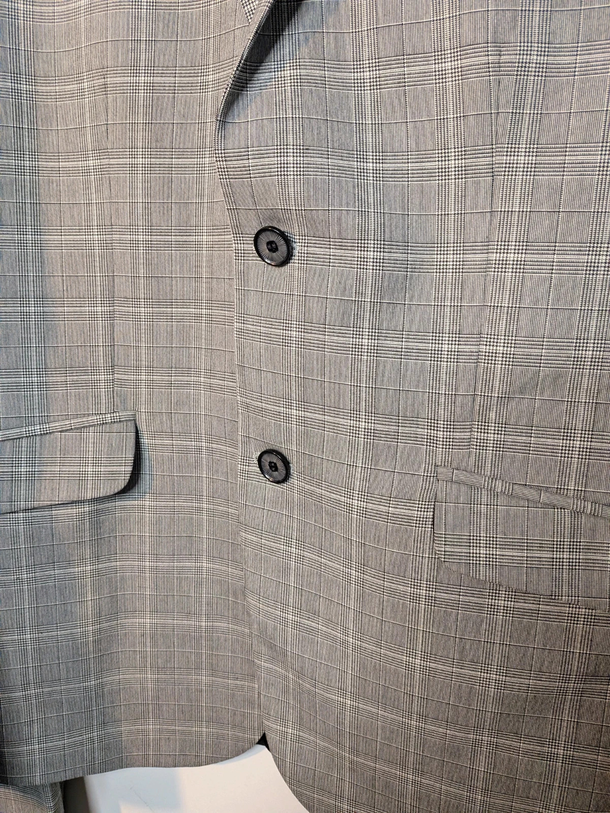 Costume à carreaux gris – Oscar – taille 54 4