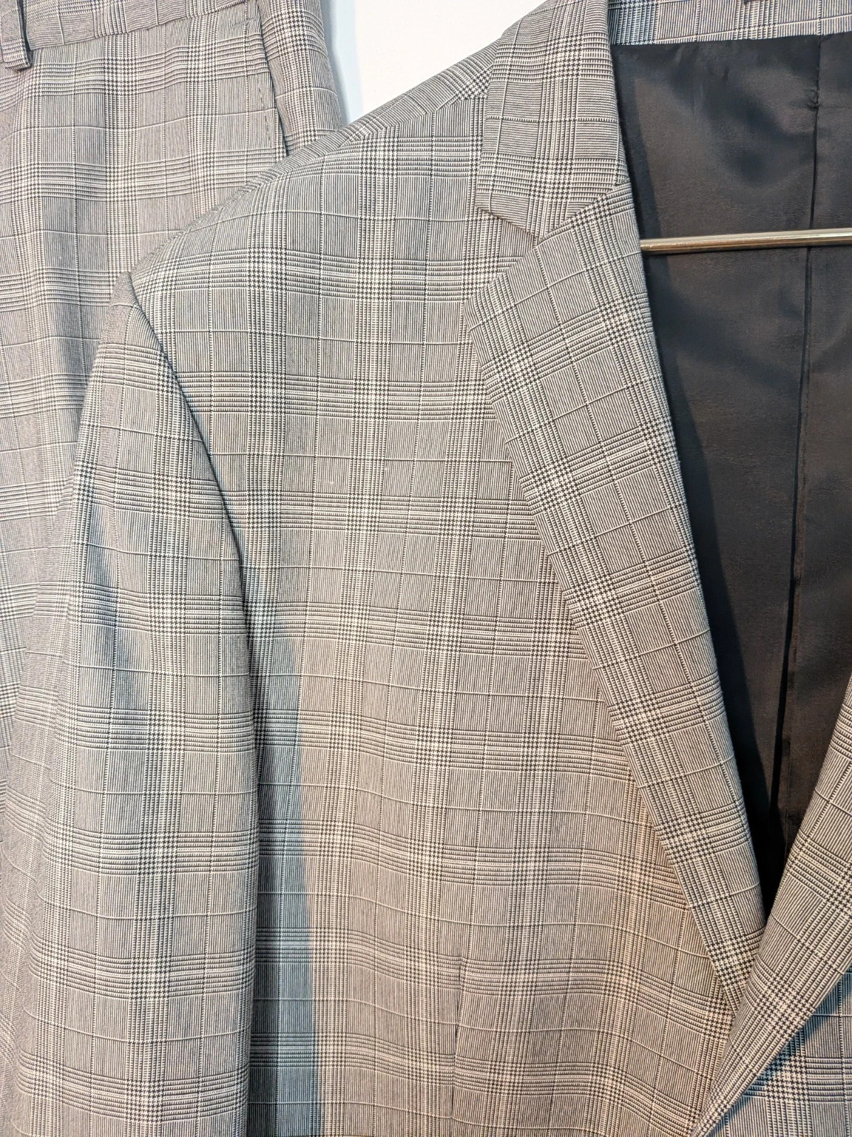 Costume à carreaux gris – Oscar – taille 54 5