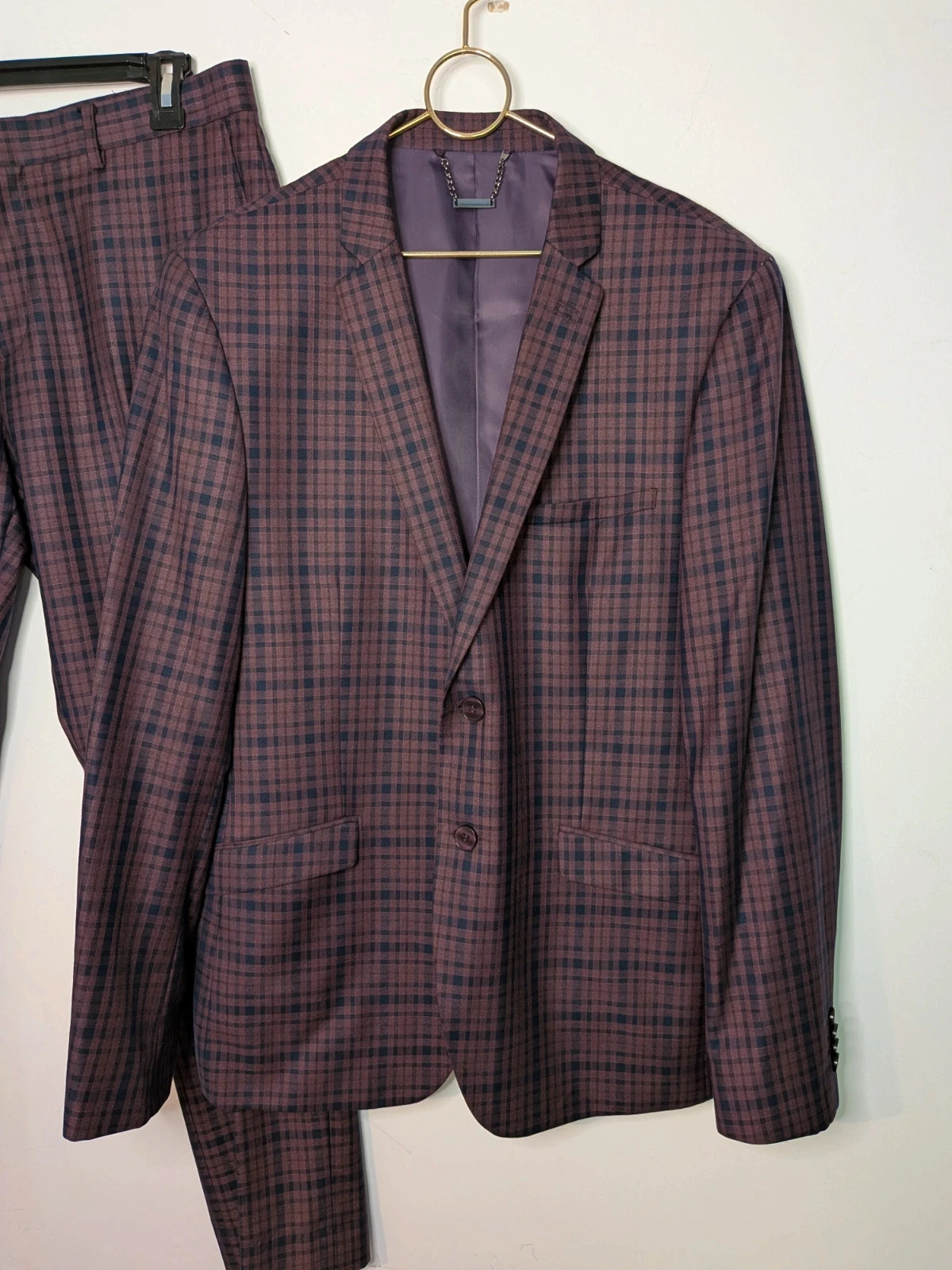 Costume carreaux – Alain Manoukian – taille 52 2