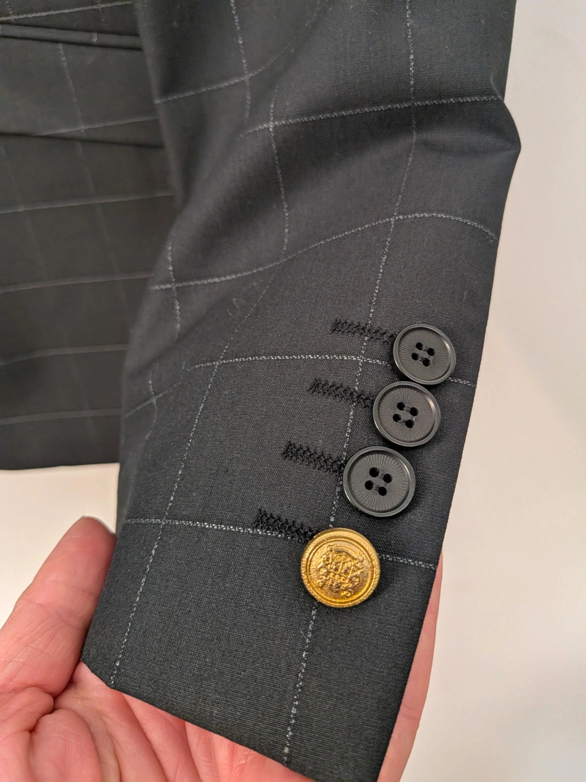 Costume noir à carreaux – Oscar – taille 54 3