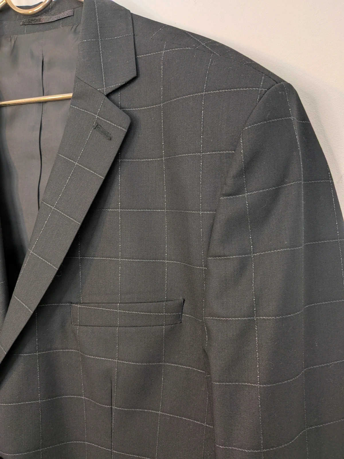 Costume noir à carreaux – Oscar – taille 54 5
