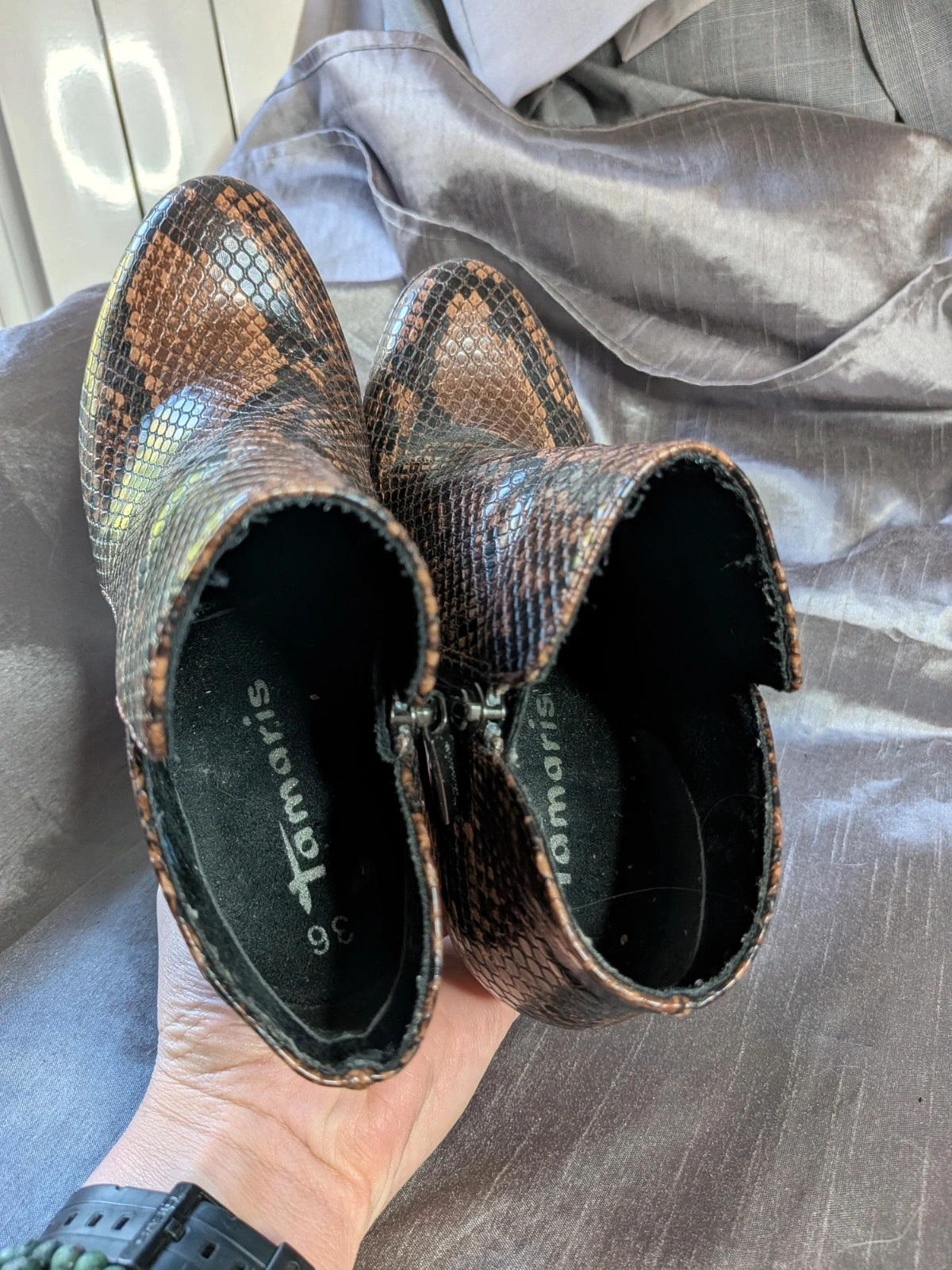 Bottines reptile – Tamaris – taille 36 5