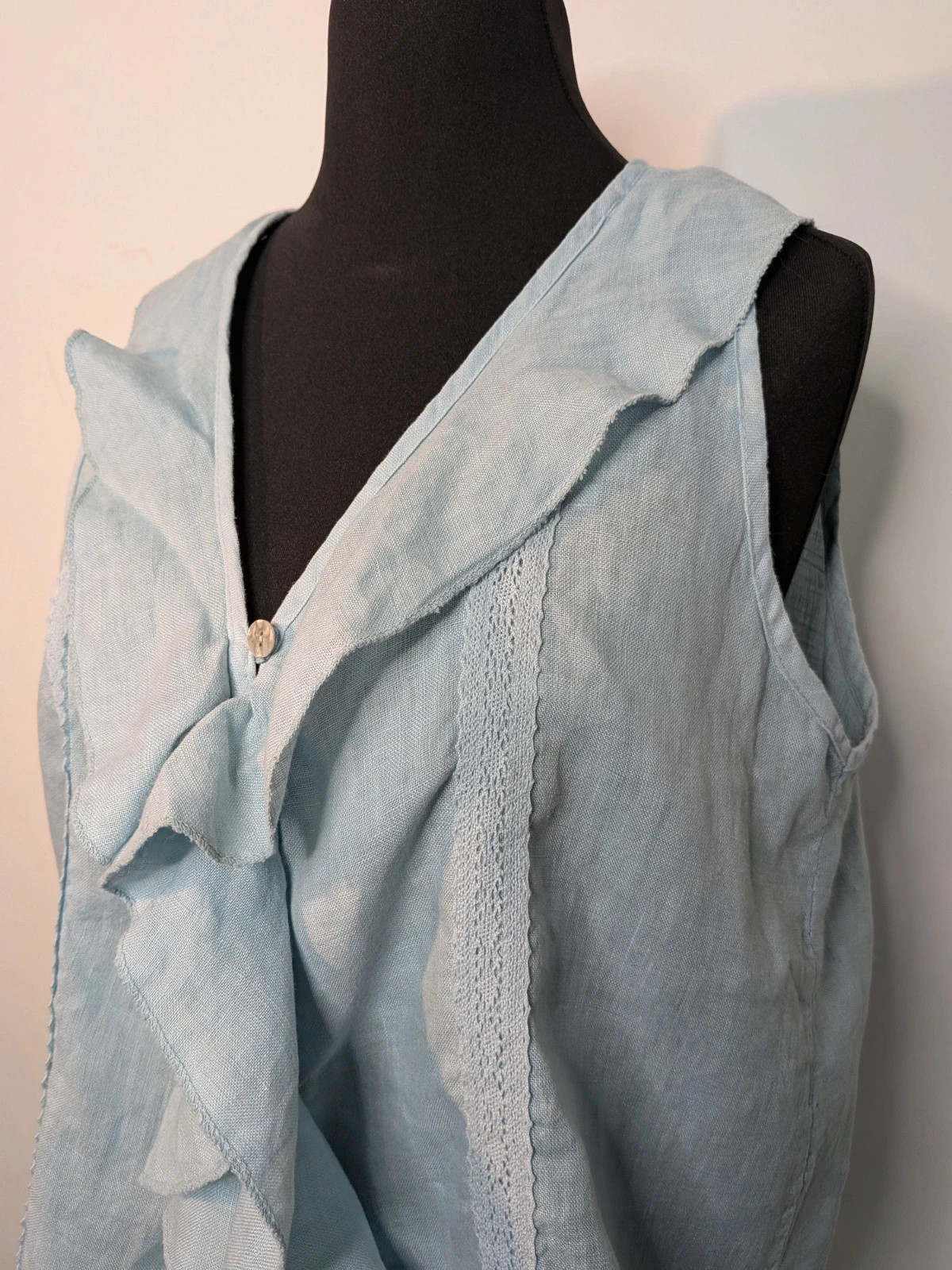 Débardeur à jabot – Made in Italie – taille XXL / 44 / 16 2
