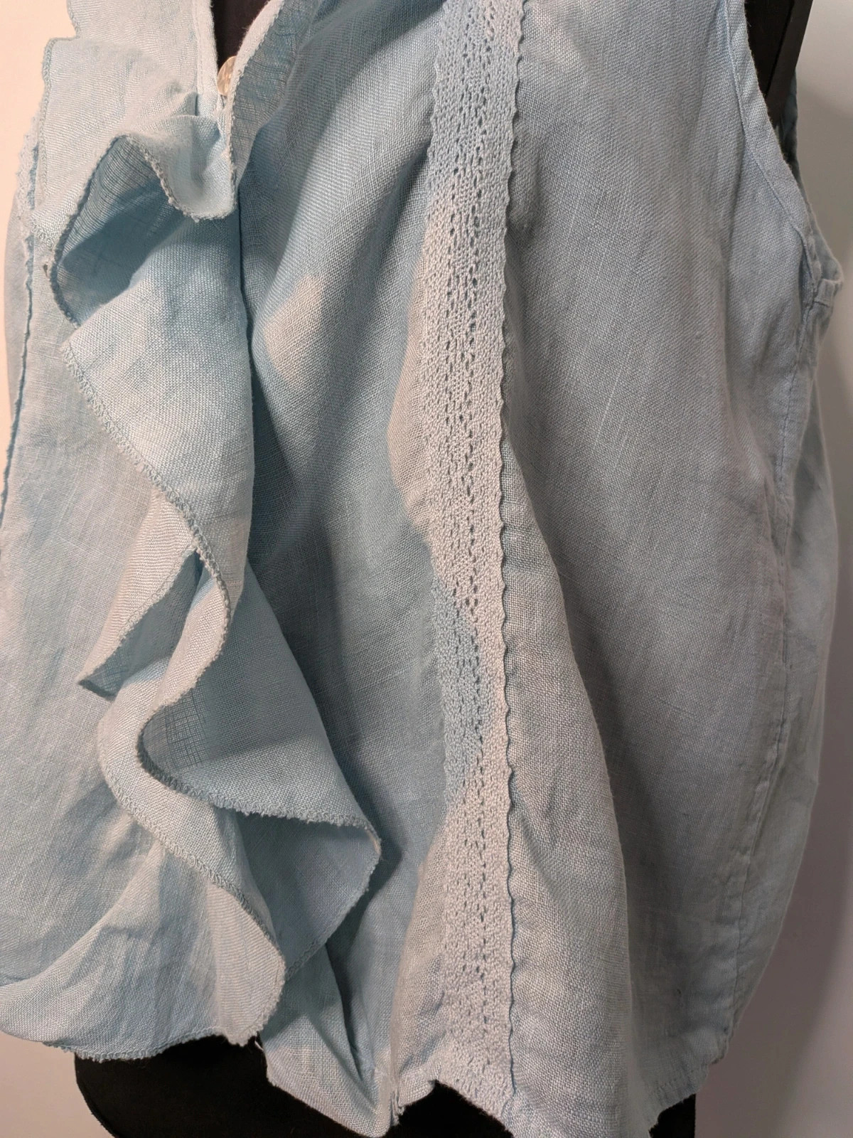 Débardeur à jabot – Made in Italie – taille XXL / 44 / 16 3