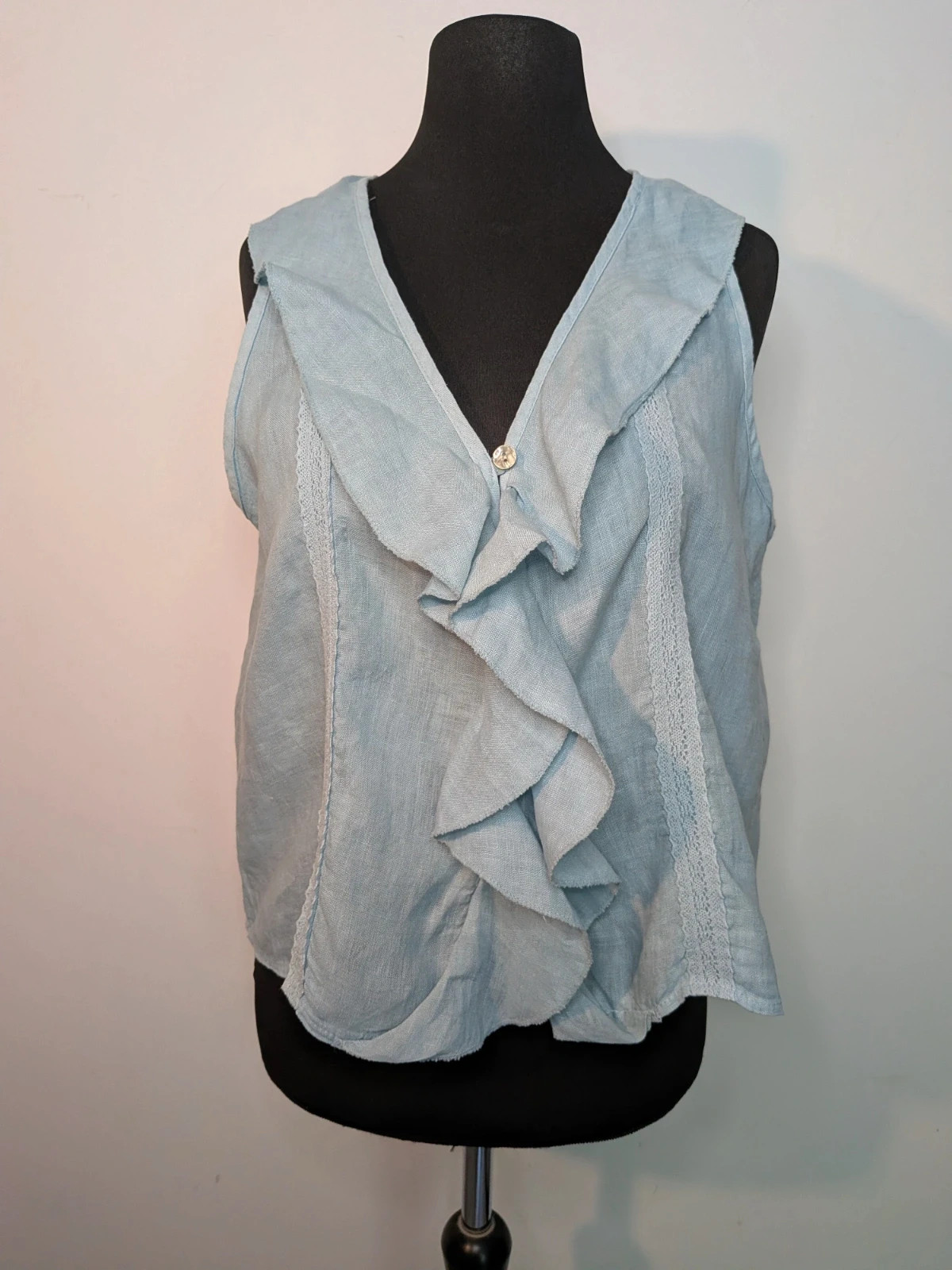 Débardeur à jabot