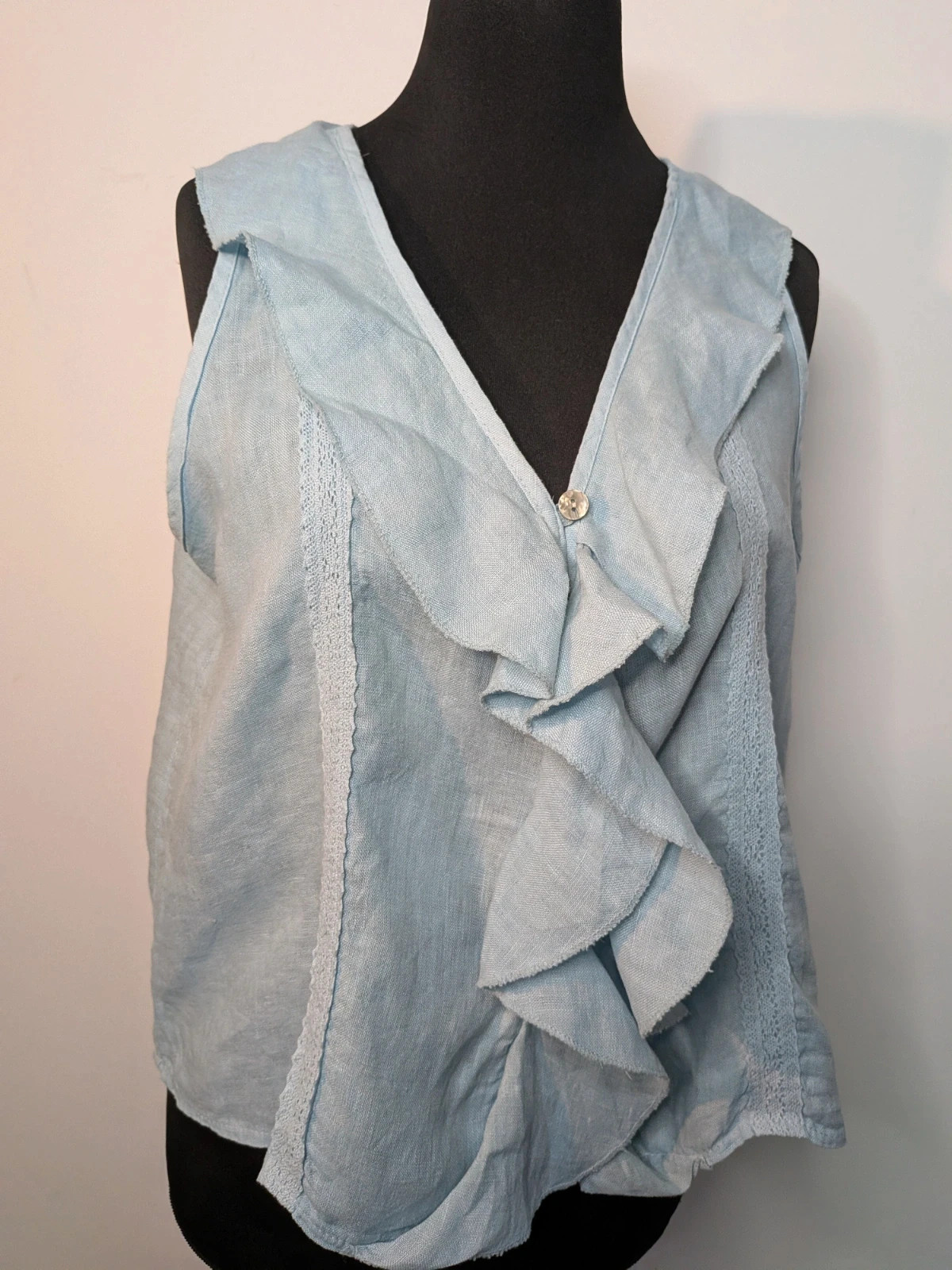 Débardeur à jabot – Made in Italie – taille XXL / 44 / 16 4