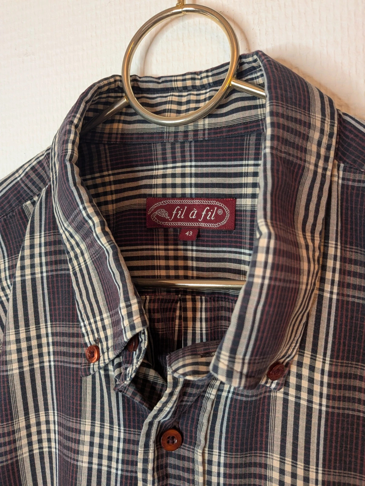 Chemise à carreaux – fil à fil – taille XL 2