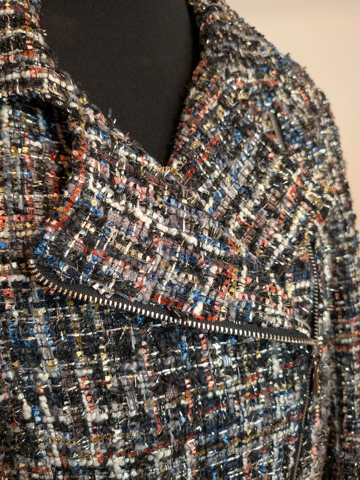 Perfecto multicolore argenté – Camaïeu – taille L / 40 / 12 2