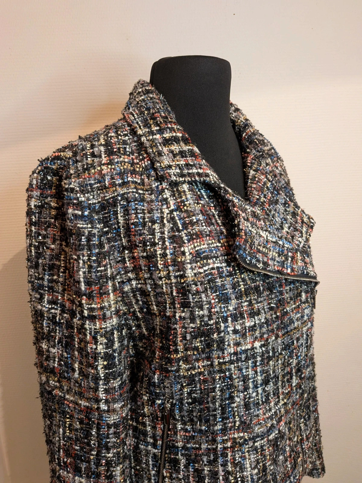 Perfecto multicolore argenté – Camaïeu – taille L / 40 / 12 4