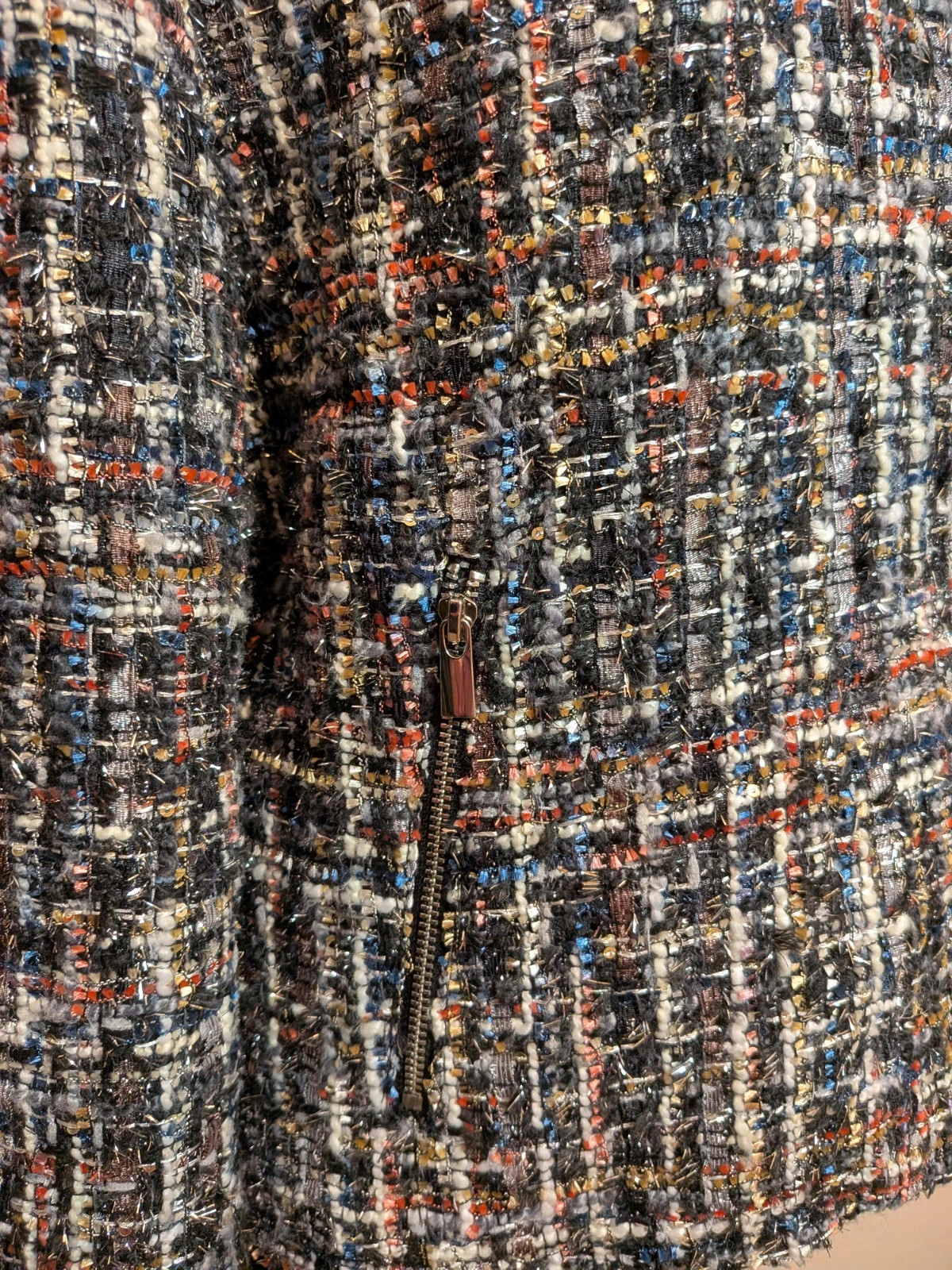 Perfecto multicolore argenté – Camaïeu – taille L / 40 / 12 5