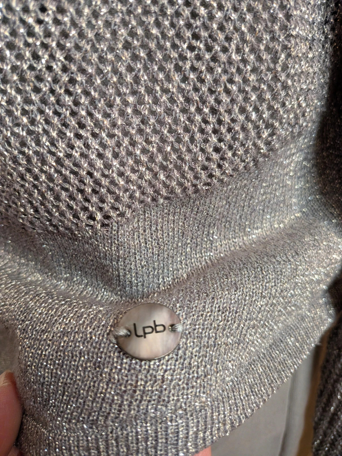 Blouse argentée – Lpb – taille M / 38 / 10 5